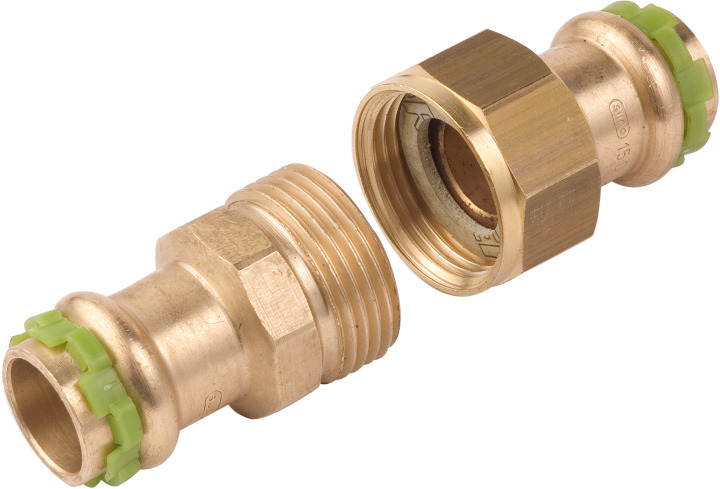 VSH SudoPress Koper 3-delige overgang 2x pres 22   (6672314)