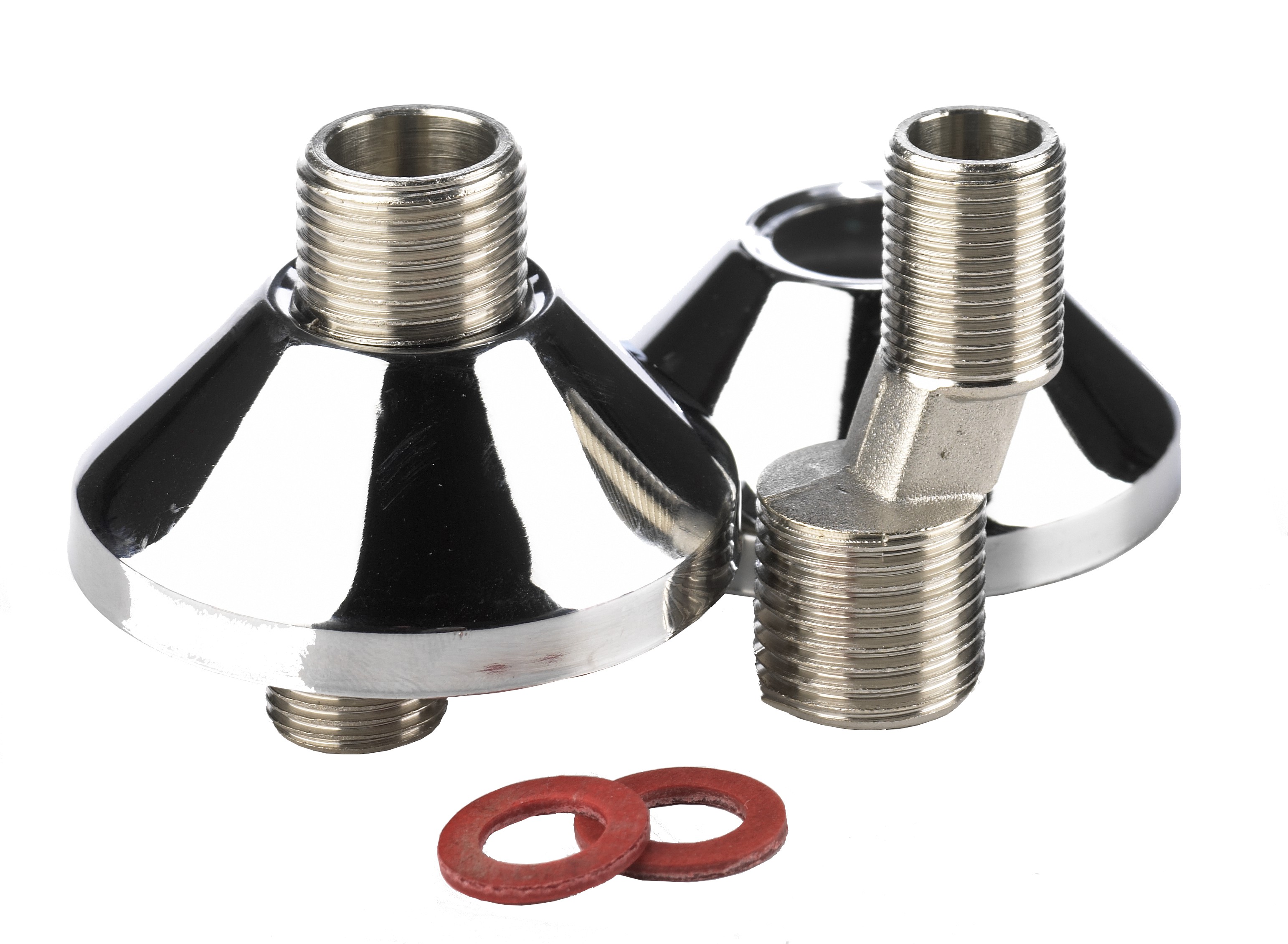 S-kopp. 1/2x 3/4+ rozet lang model per paar