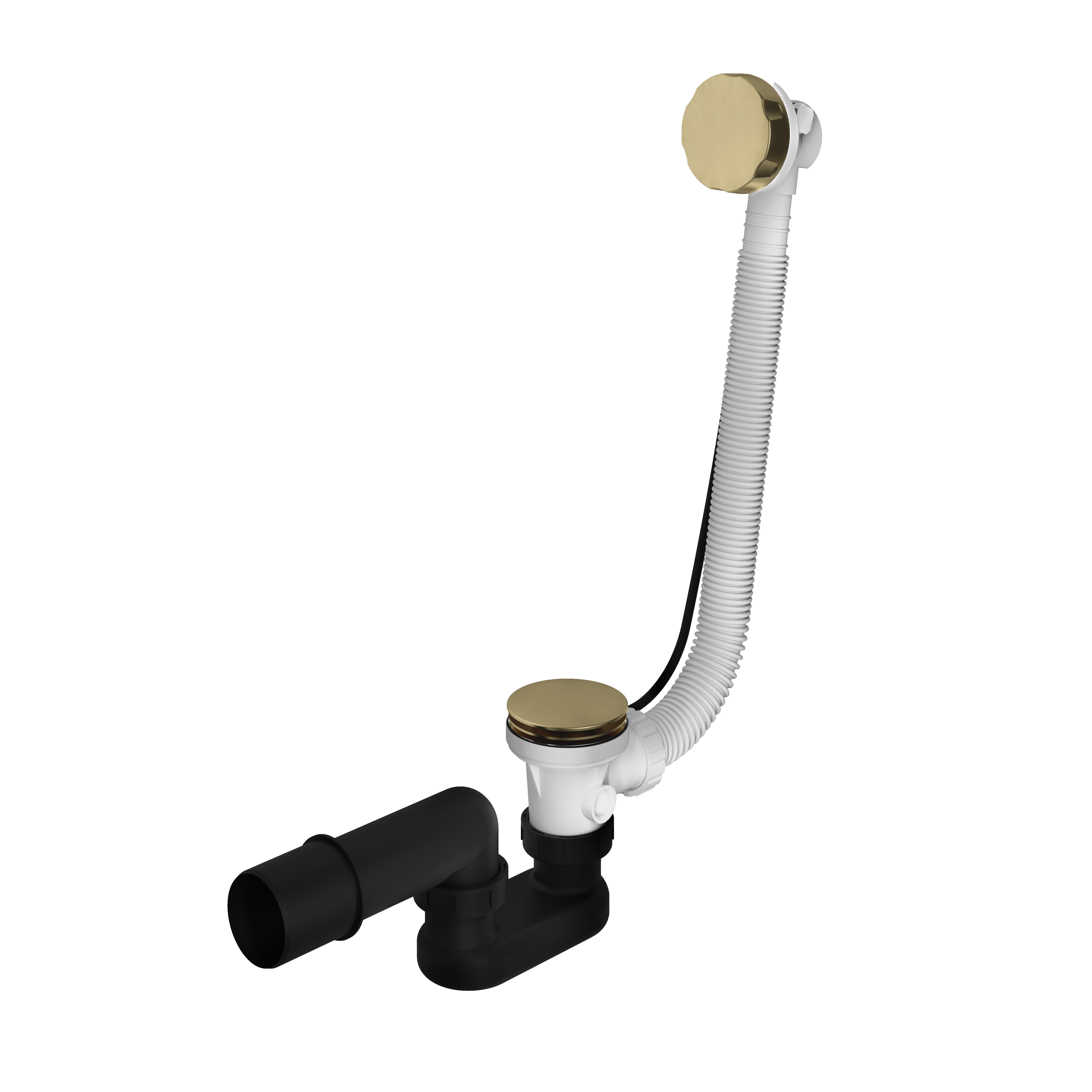 Hotbath Cobber badoverloop set verlengd P032BB Geborsteld messing