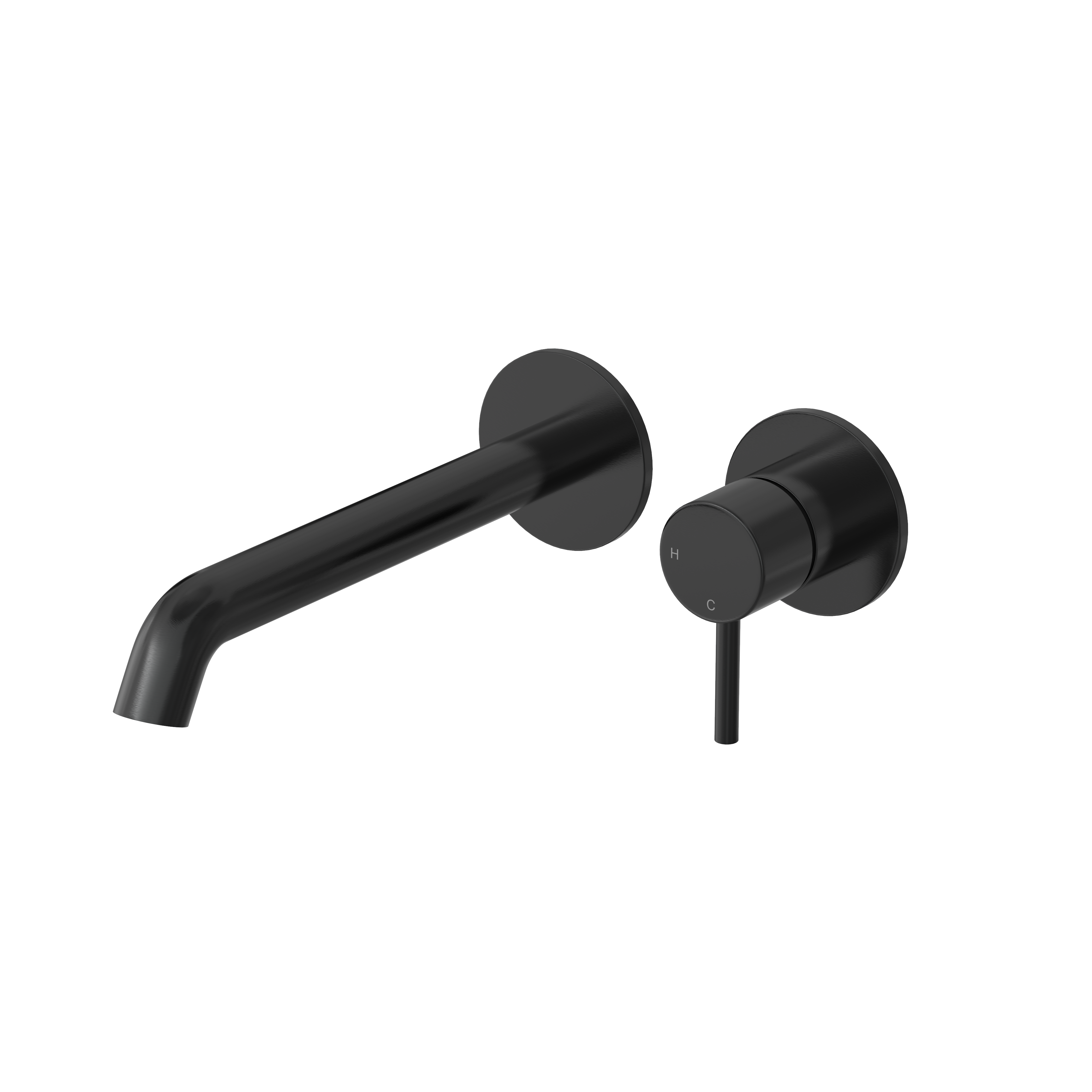 Hotbath BUDDY afbouwdeelv inbouw wastafelkraan 22cm B105EXT22MBP Geborsteld zwart PVD