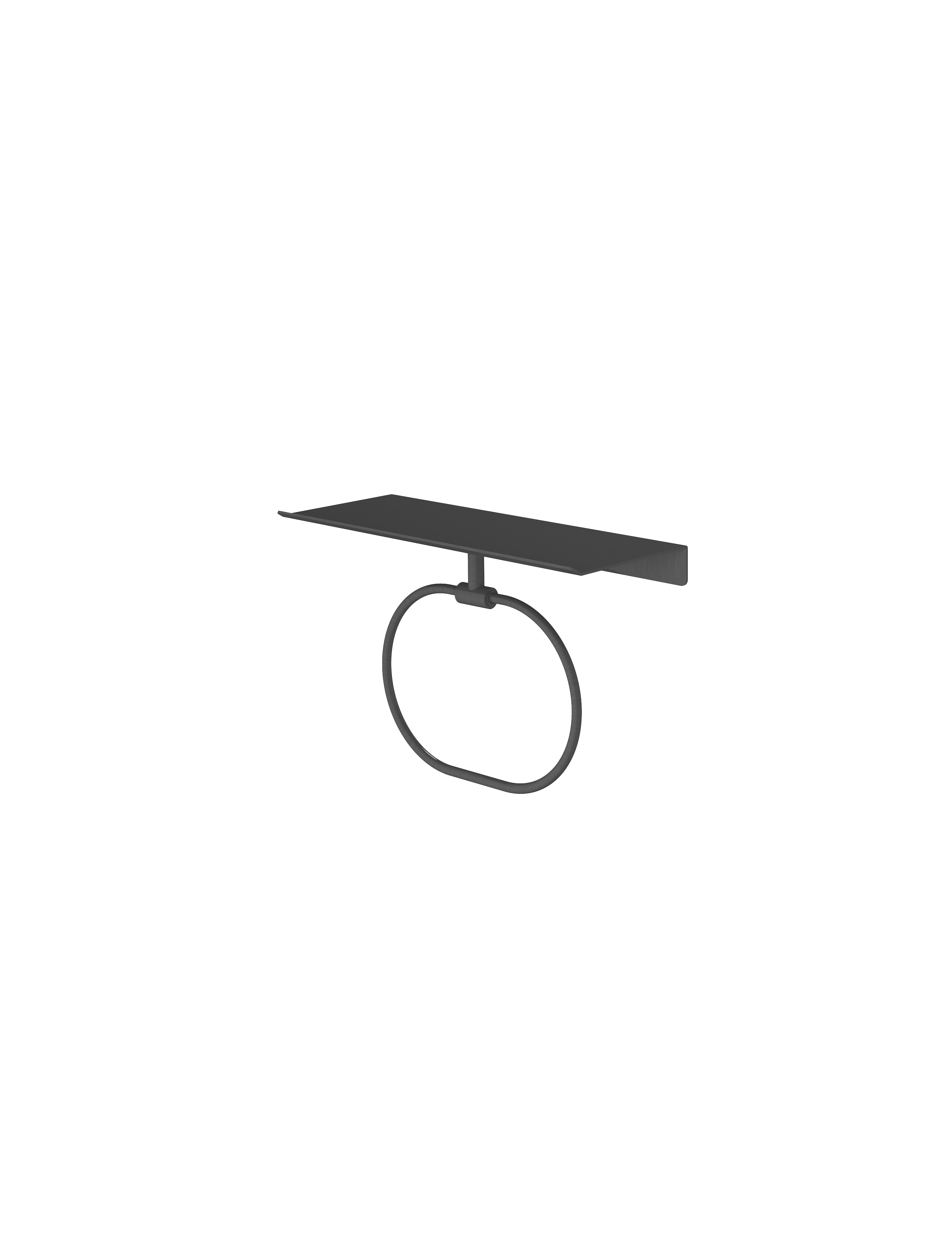 Hotbath More handdoekring voor planchet serie SHA08MBP Geborsteld zwart PVD