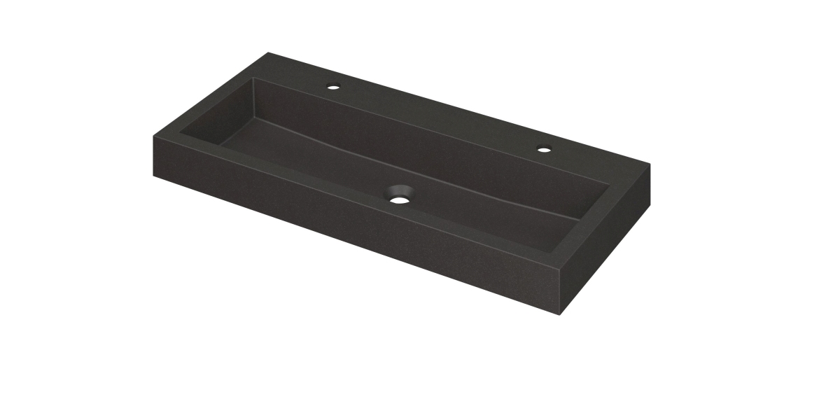 INK Momento wast. Quartz met 2 krgt. 3421232 Quartz zwart H90xB1000xD450