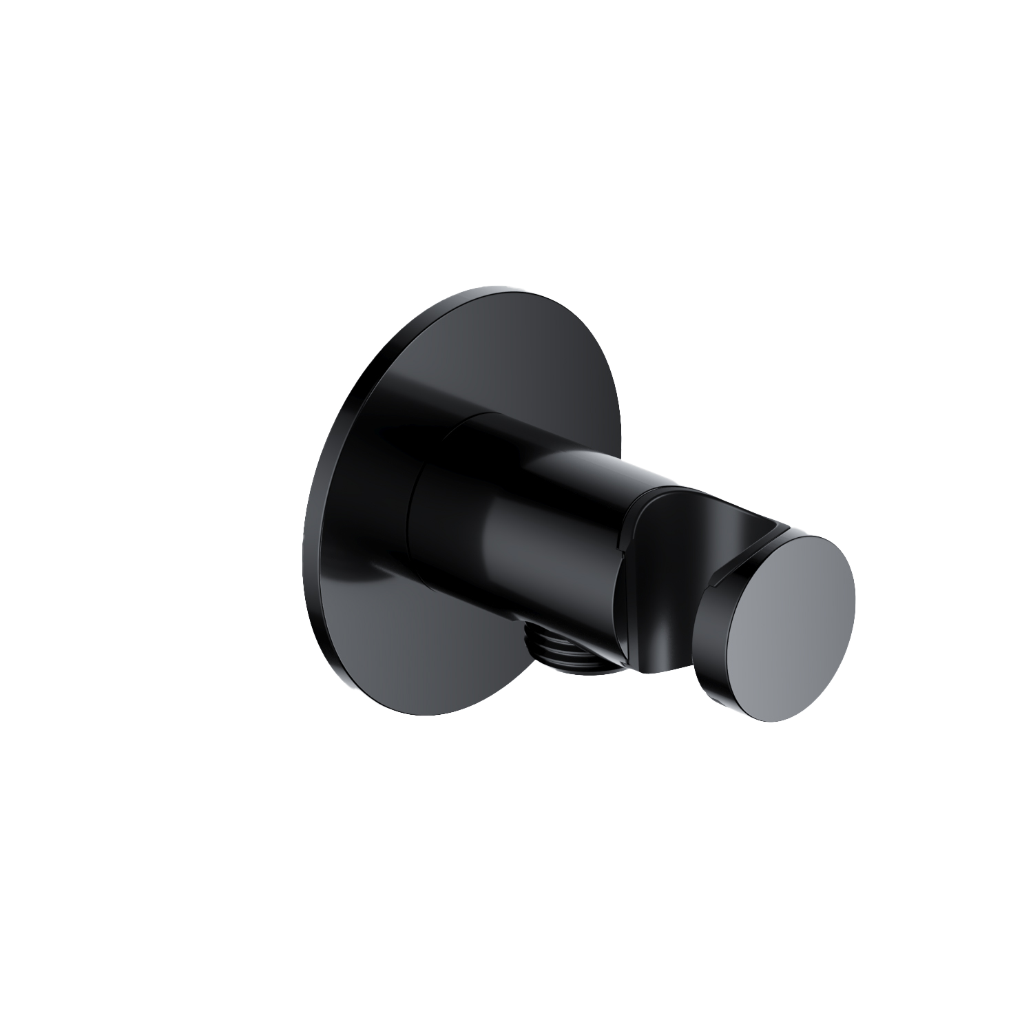 Hotbath Ace wandsteun m. uitlaat AC515PBP Gepolijst Zwart PVD