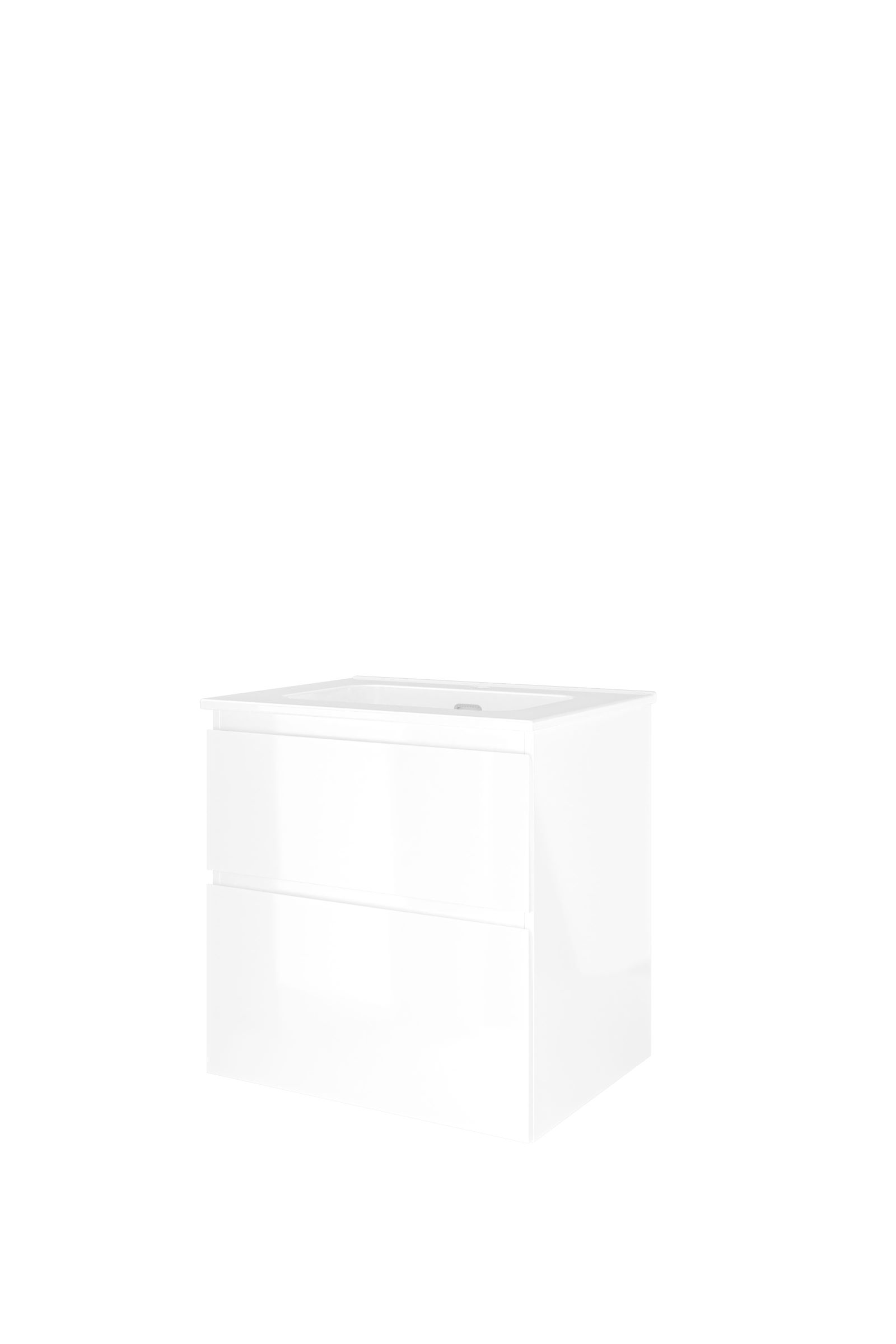 Proline set porselein Elegant wast. met 1 krgt. en onderk. a-sym. 1815214 Glans wit/Glans wit H620xB600xD460