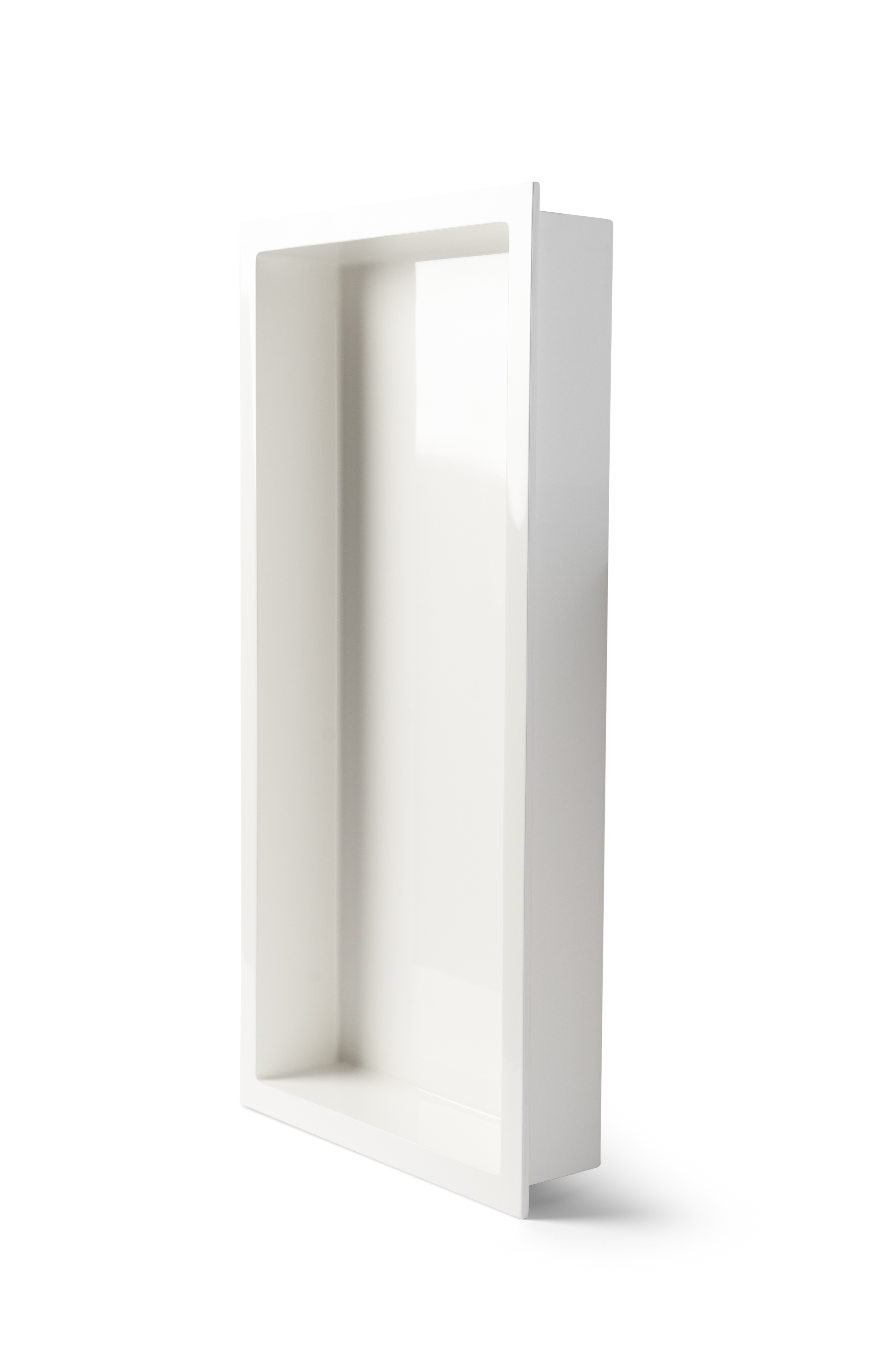 Luca inbouwnis MET FLENS 59.5x29.5x7cm mineral stone Glans wit LUVA1432