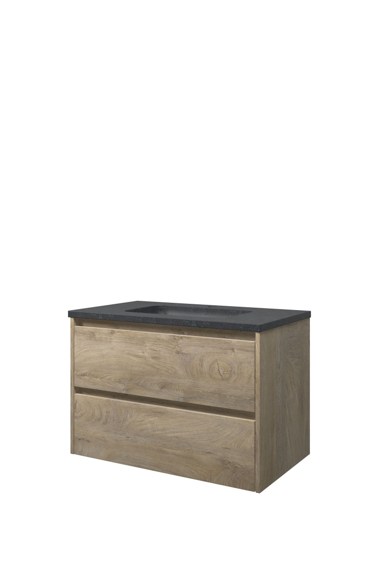 Proline set hardsteen Elegant wast. met 1 krgt. en onderk. sym. 1815731 Raw oak/Blue stone H545xB800xD460