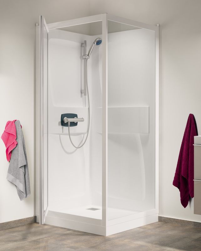 Kinedo Kineprime douchecabine helder 80x80 draaideur CA541TTN