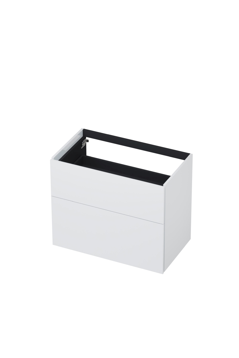 INK onderk. 2 laden push to open 65cm gelakt 1259004 Hglans wit H650xB800xD450