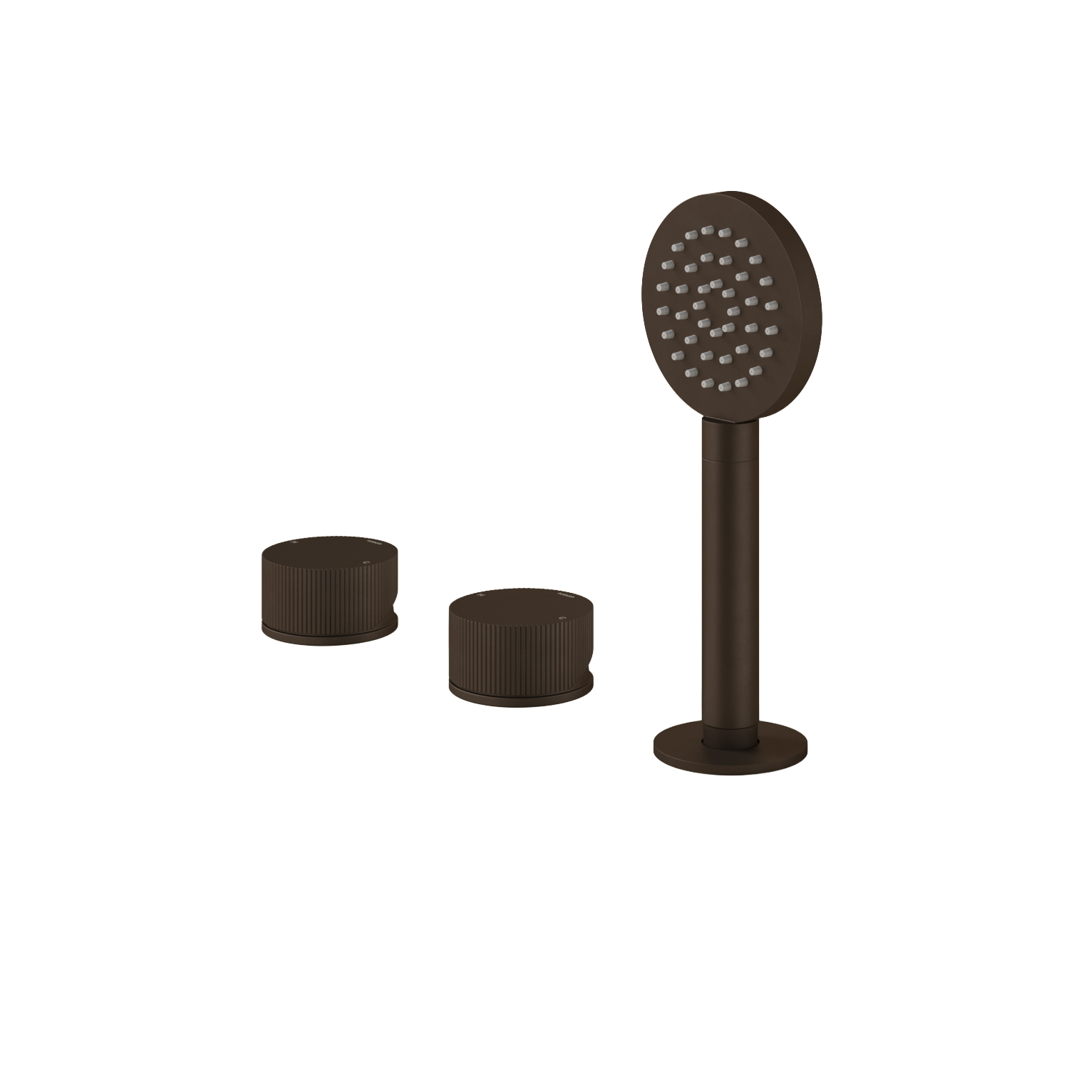 Hotbath GUY badrandcombinatie een hendel mengkraan zonder uitloop GY075RTB Tuscan bronze