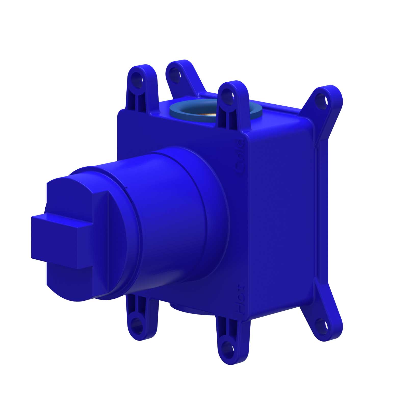 IVY Inbouwbox t.b.v. inbouwdouchemengkraan eenhendel 6299001 Donker blauw