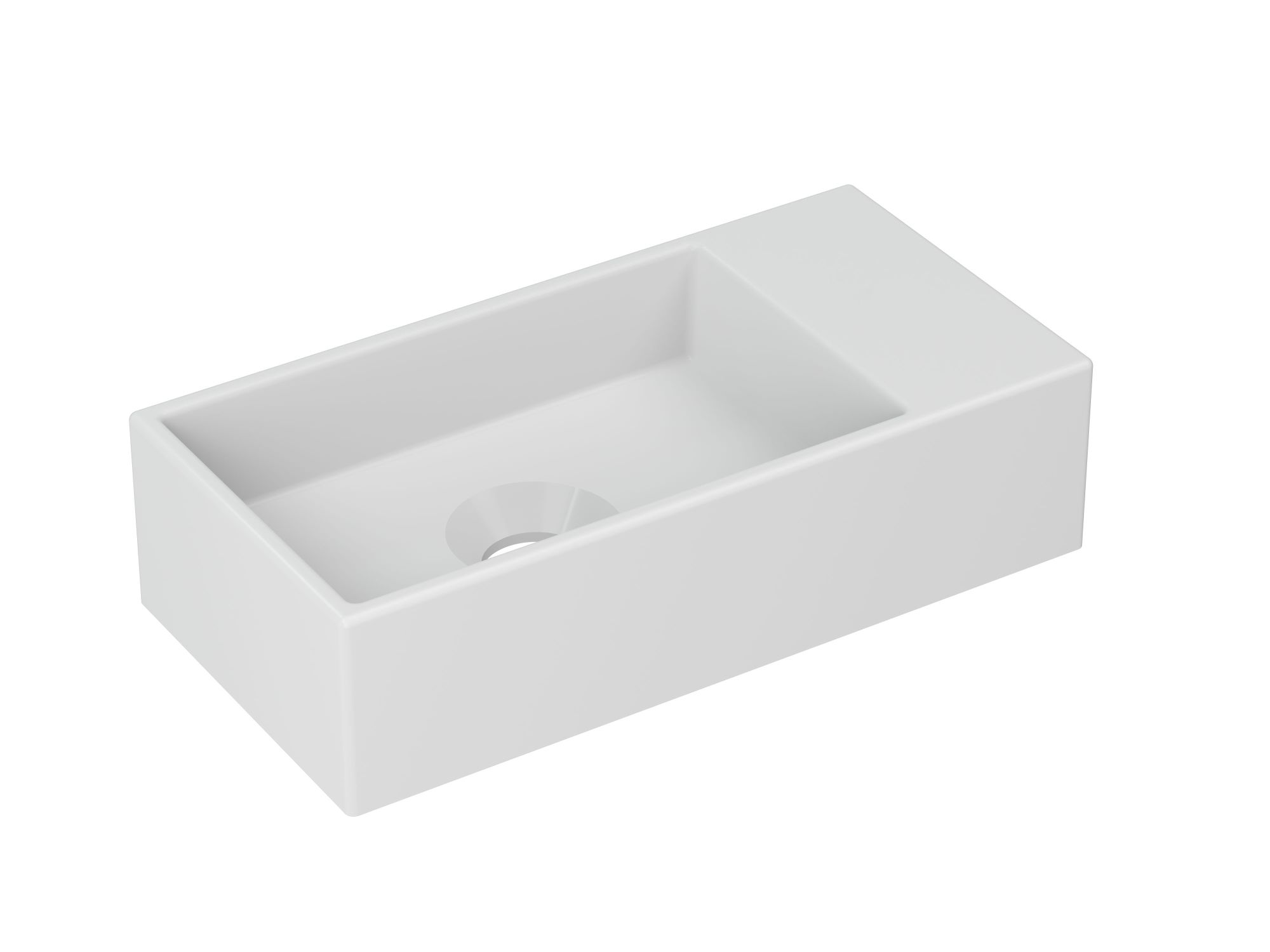 INK Versus Fontein porselein rechts z. krgt. 3404251 Mat wit H90xB360xD180