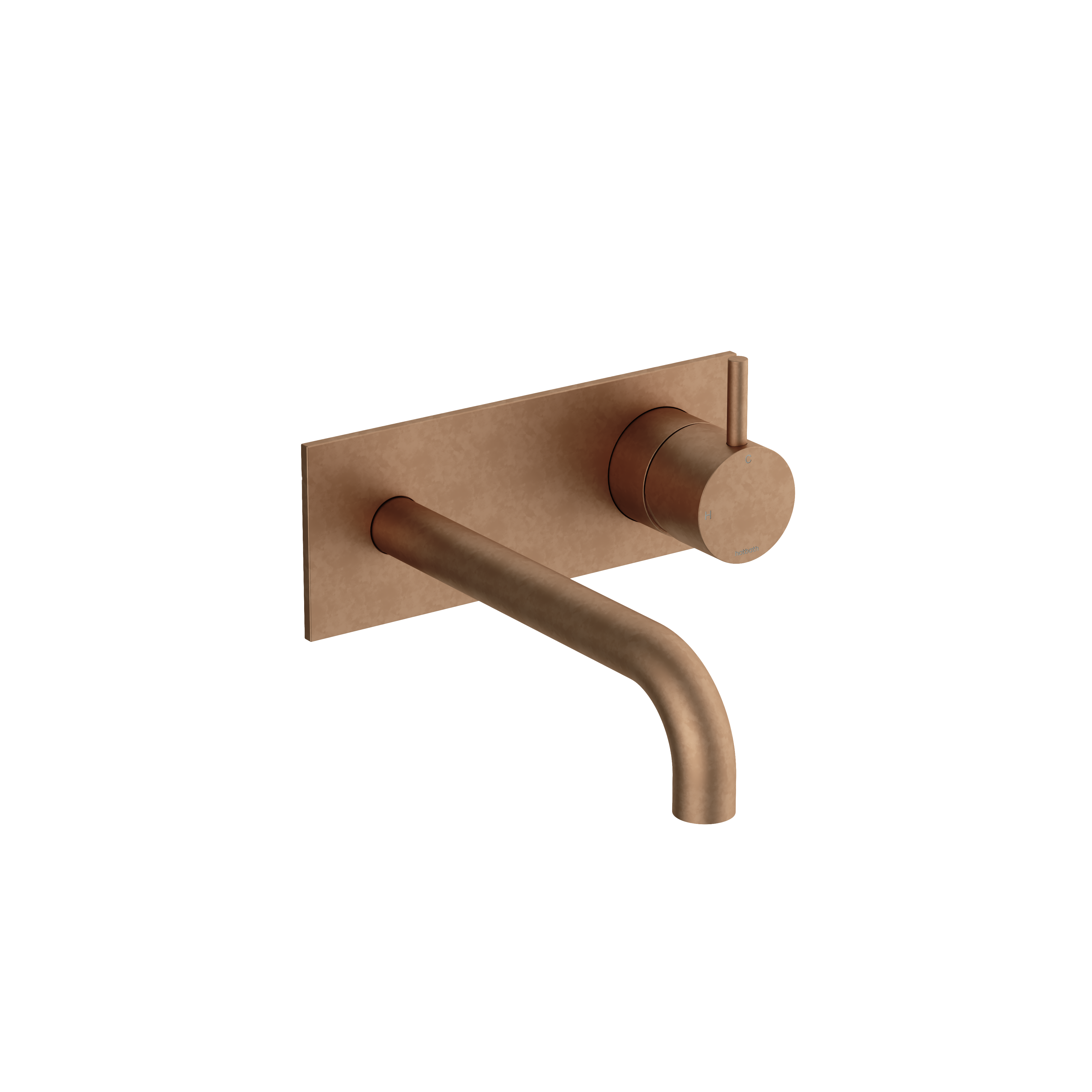 Hotbath Cobber afbouwdeel tbv inbouw wastafelkraan 18cm uitloop CB106EXT18AB Verouderd messing