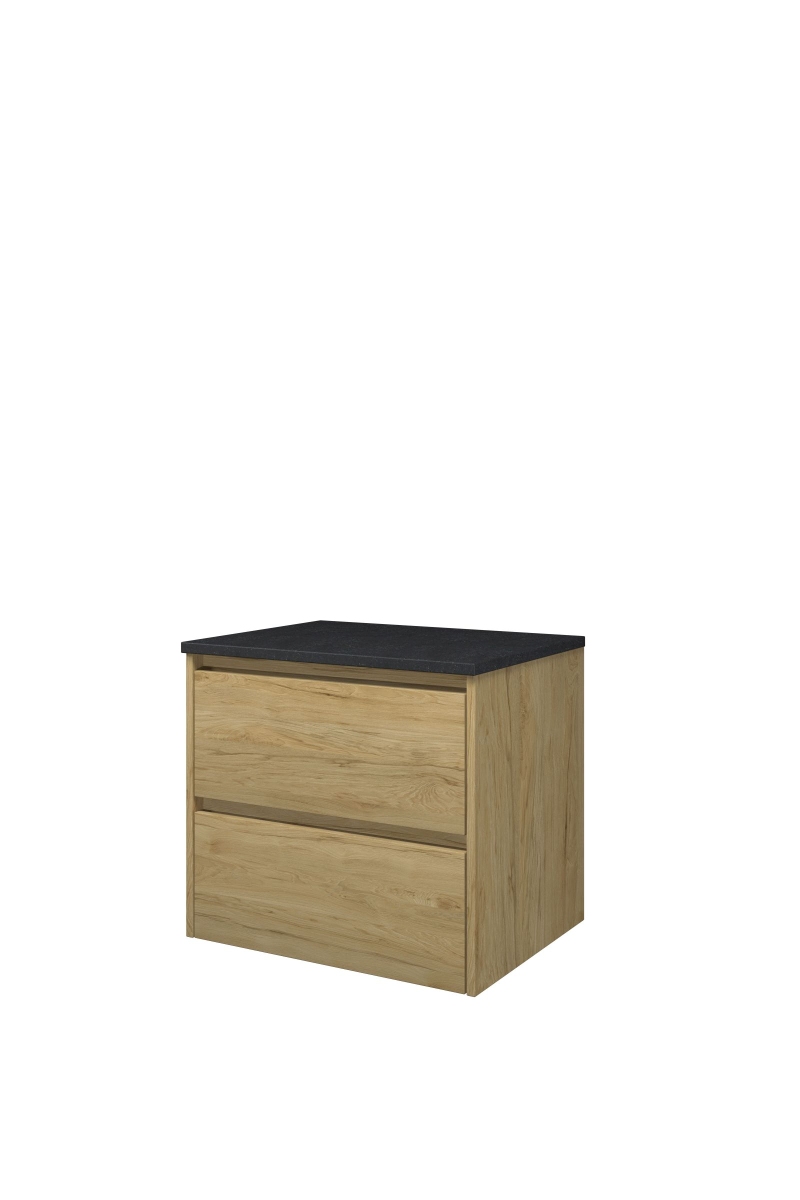 Proline Top afdekplaat hardsteen onderk. symm. H540xB600xD460 Ideal oak/Blue stone / 1817852