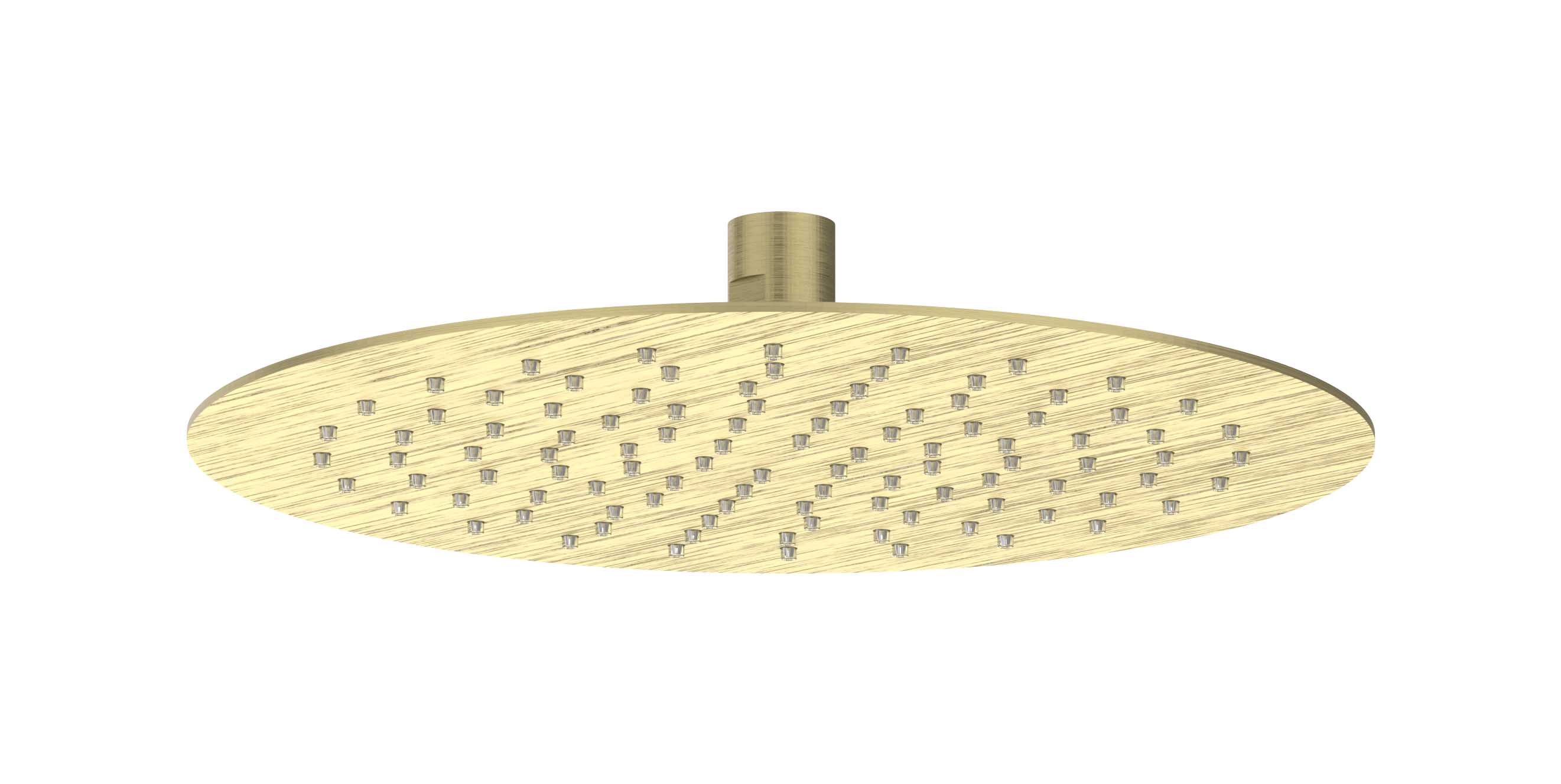 IVY Toebehoren Hoofddouche slim 25cm antikalk nozzels Eco-air 6900554 gebr. mat goud PVD