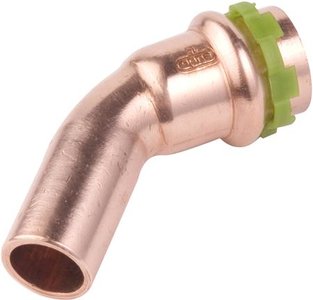 VSH SudoPress Koper bocht 45 graden pres x insteek 12   (6670171)