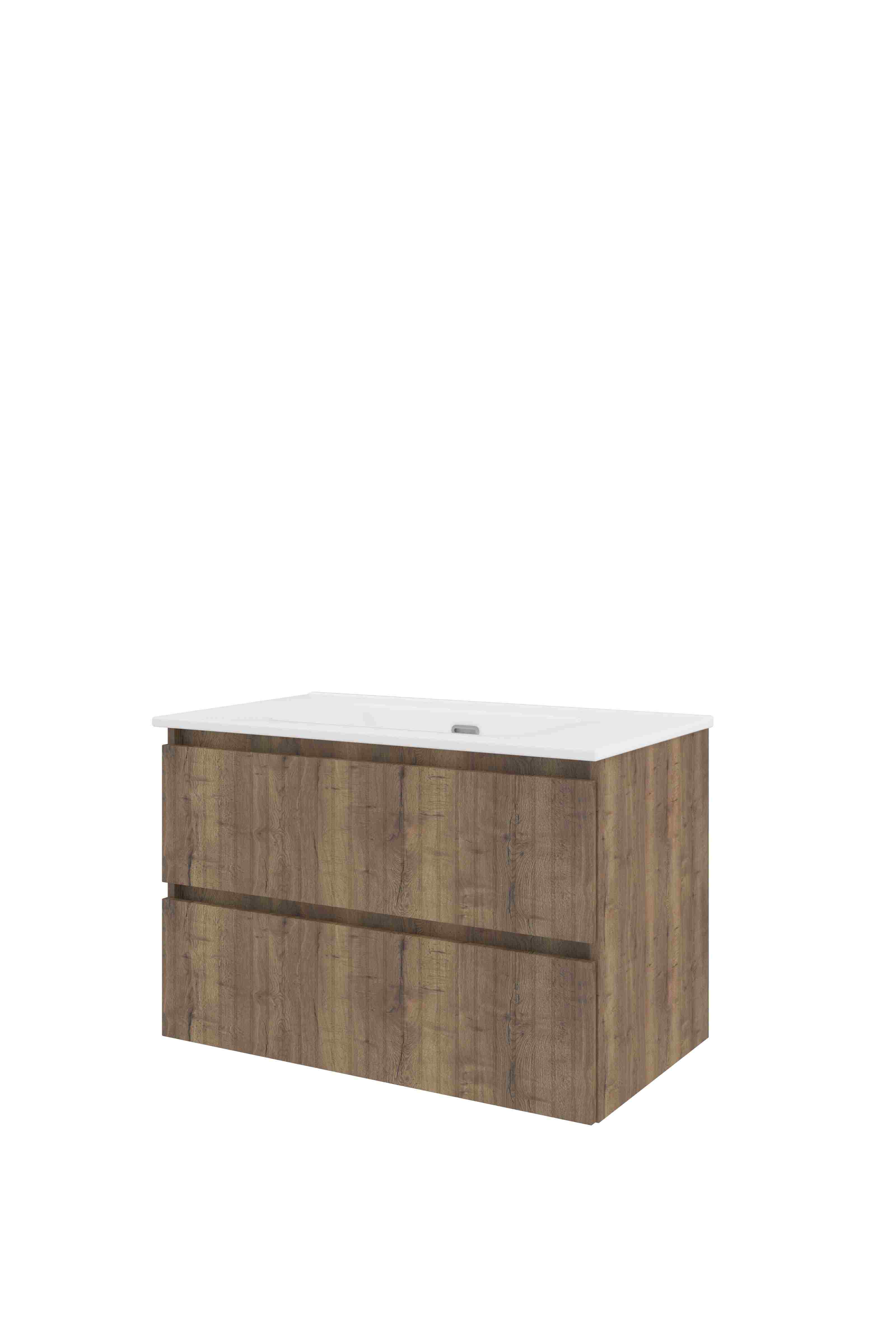 Proline Set porselein Elegant wast. z. krgt. en onderkast sym. gefr. 1818023 Terra oak/Glans wit 800x460x540