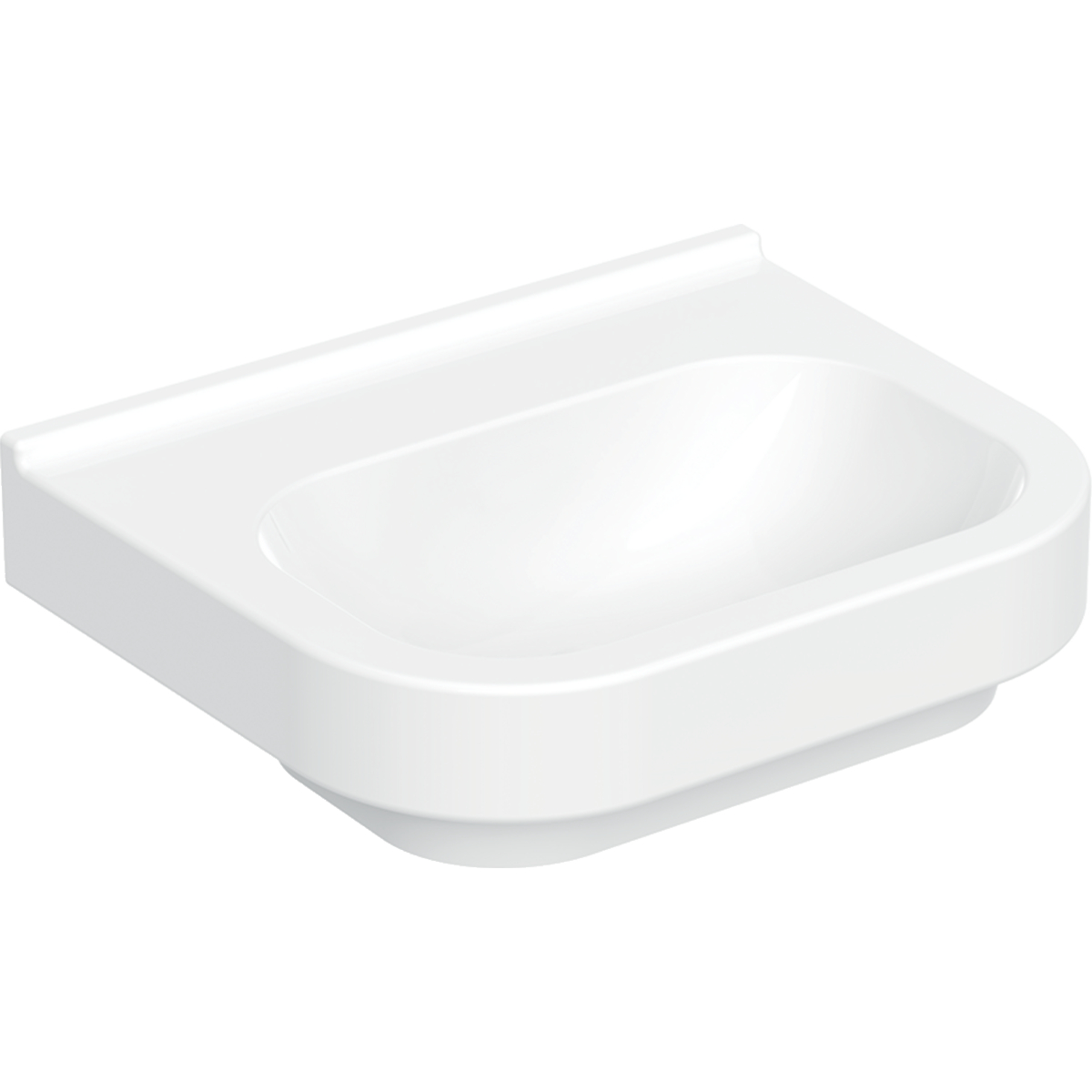 Geberit 300 Basic wastafel 55x44.5cm z.krgt. z.overl. S8300215001G Wit Tect