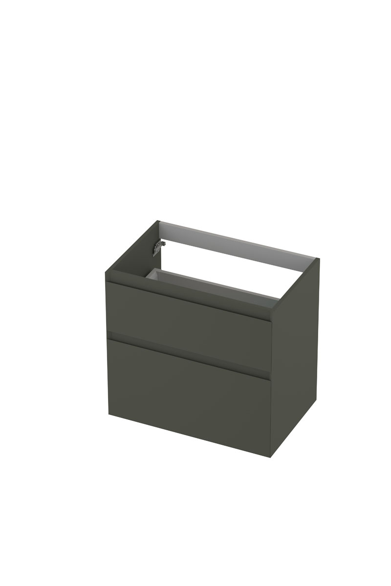 INK onderk. 2 la GL gelakt 45gr a-symm. H700xB450xD650 Mat beton groen / 1240817