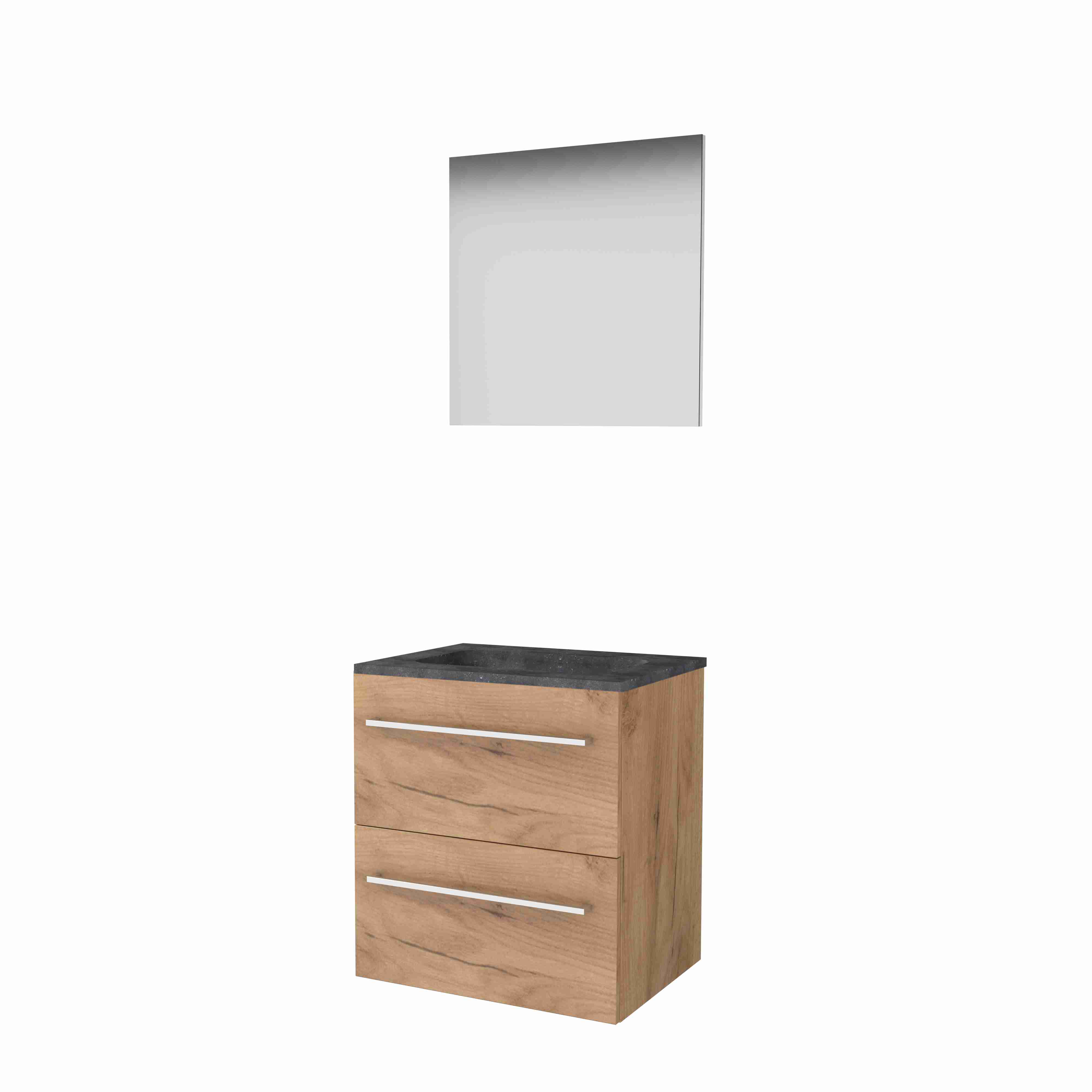 Basic Basic 46 onderk. m. gr. incl. 2 la + hardst. wast. z. krgt. incl. spg. op plaat B600xD460 Whisky Oak / 1813241