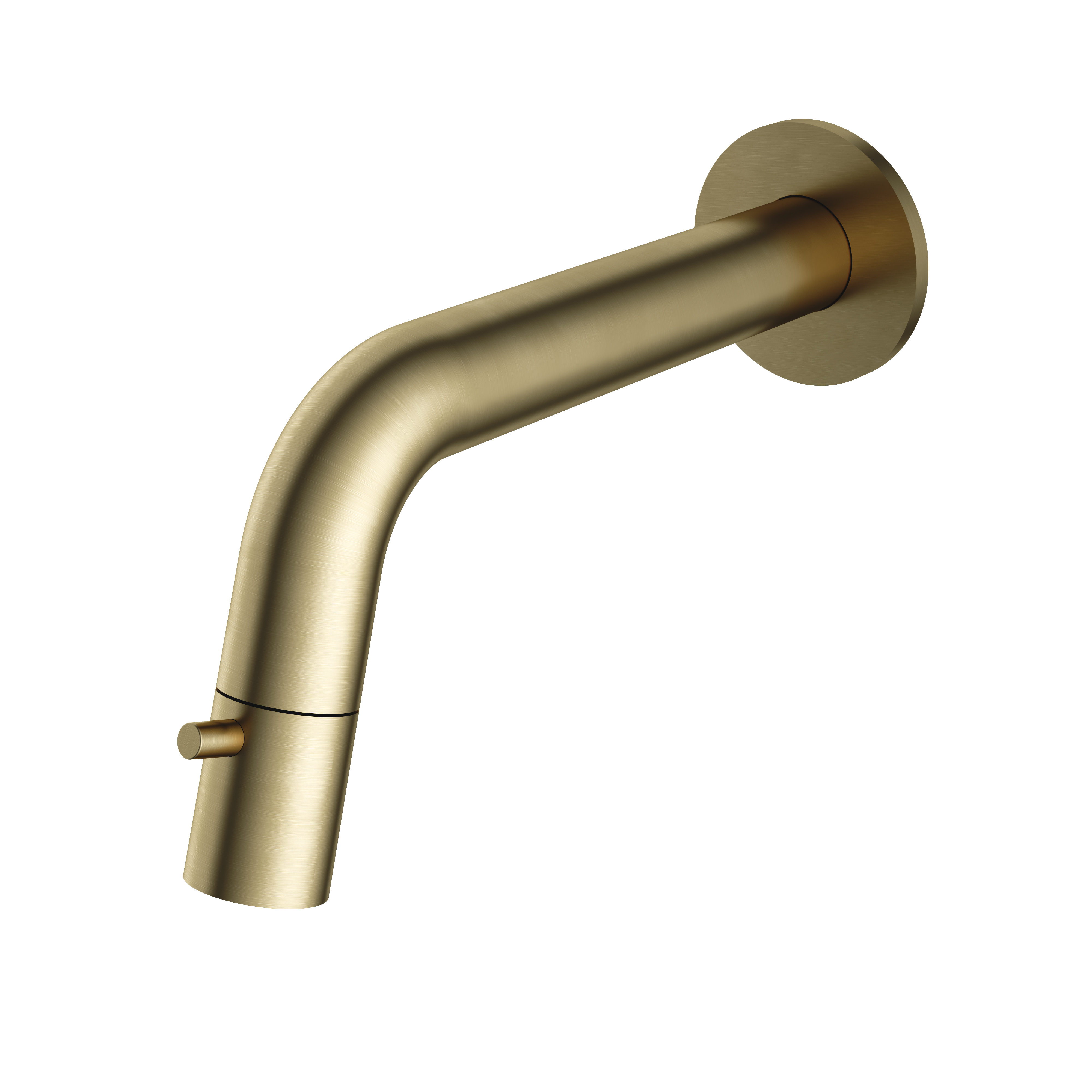 Hotbath Cobber fonteinkraan wand inkortbaar UW001BB Geborsteld messing