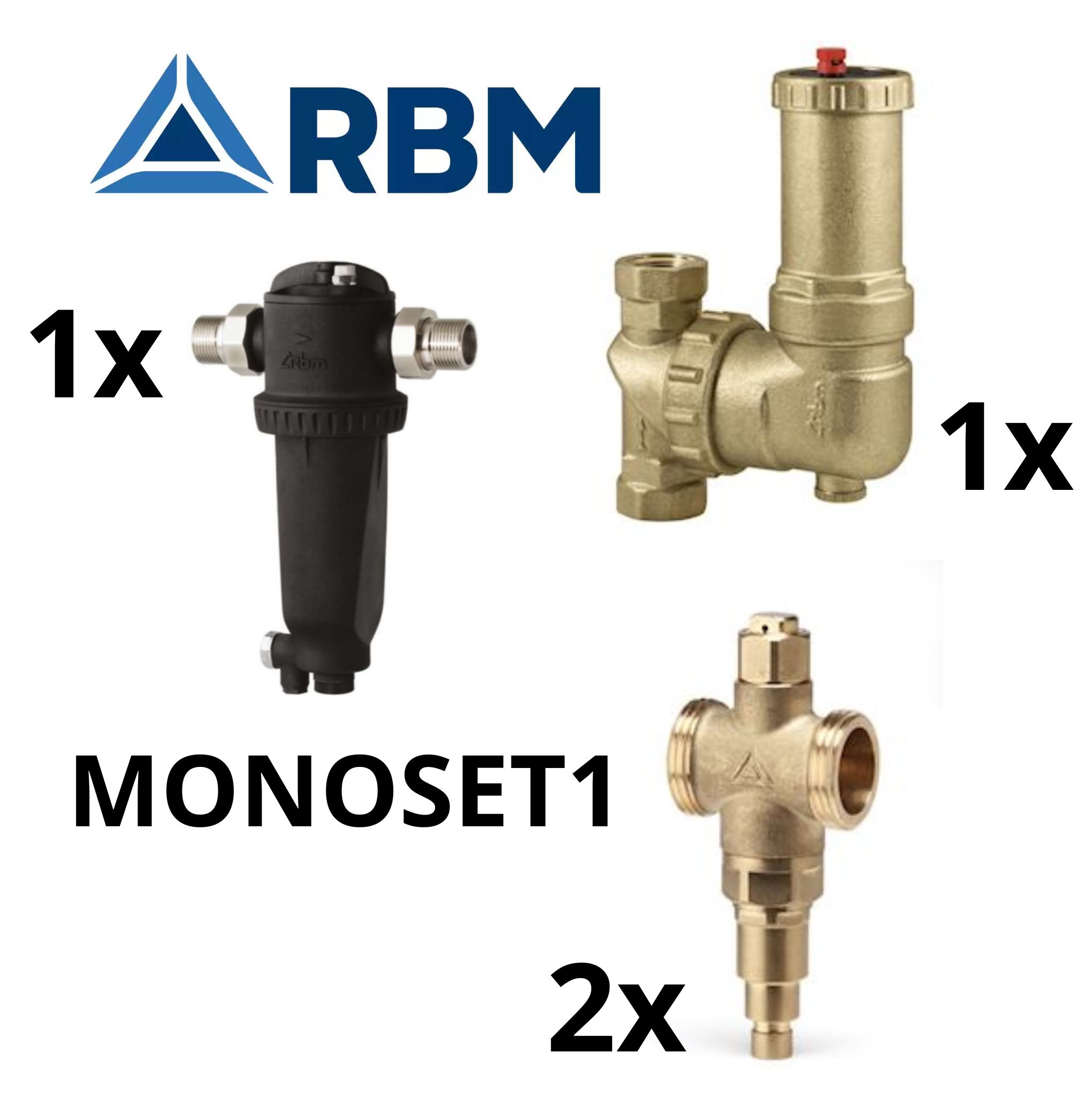 RBM warmtepomp beveiligingsset (1x MP1 - 1x Airterm UP - 2x ZeroFrost) MONOSET1