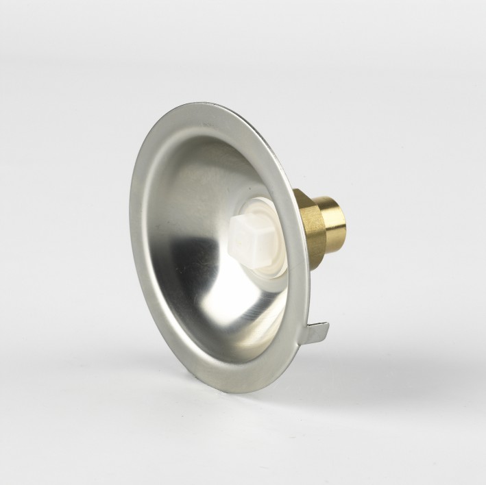 Gevelkom Rond model RVS 15mm 0491601