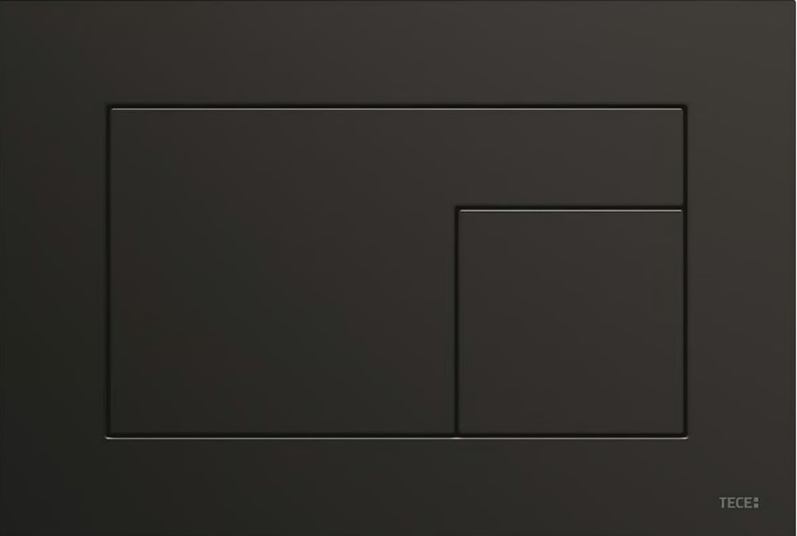 TECEvelvet WC bedieningsplaat duo Nero Ingo / Zwart 9240732