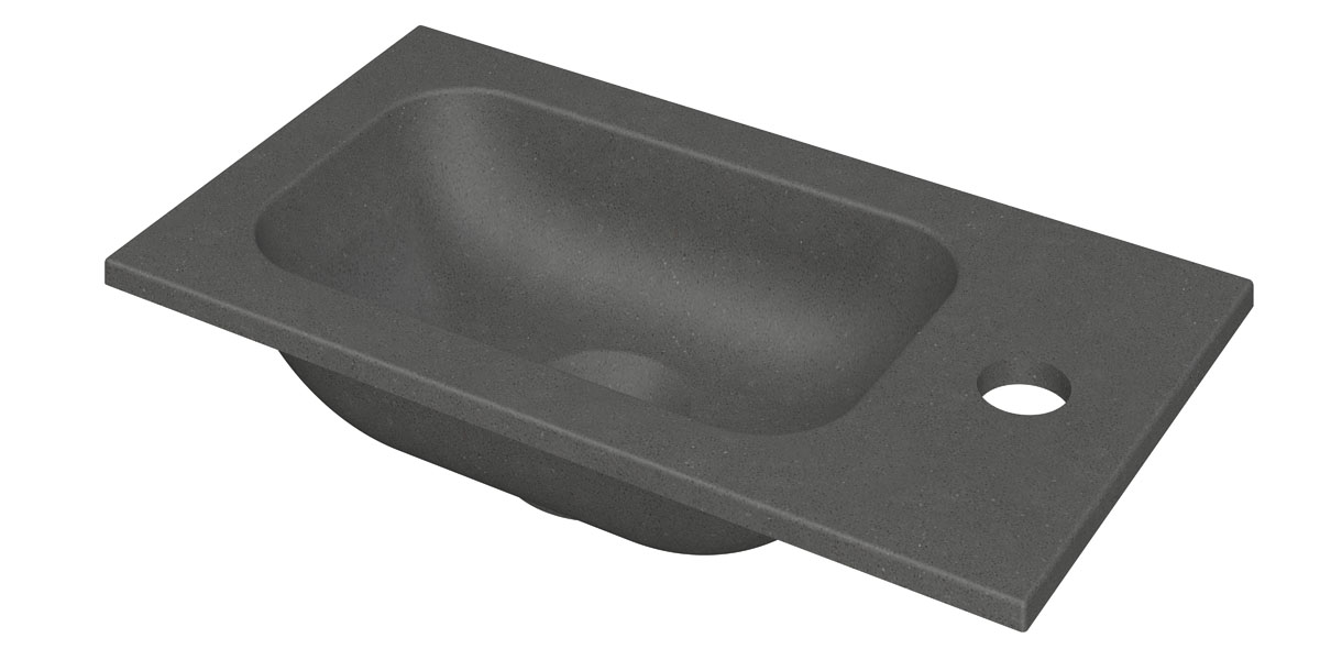 INK Enter Fontein quartz m. krgt. universeel H10xB400xD220 Quartz grijs / 3404362