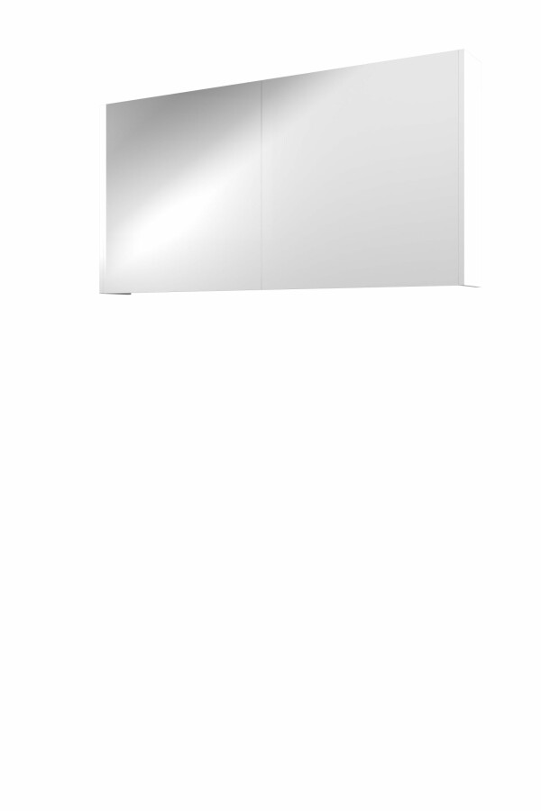 Proline spiegelkast Xcellent met dubbel gespiegelde deuren 2 deuren 1808955 Mat wit H600xB1200xD140