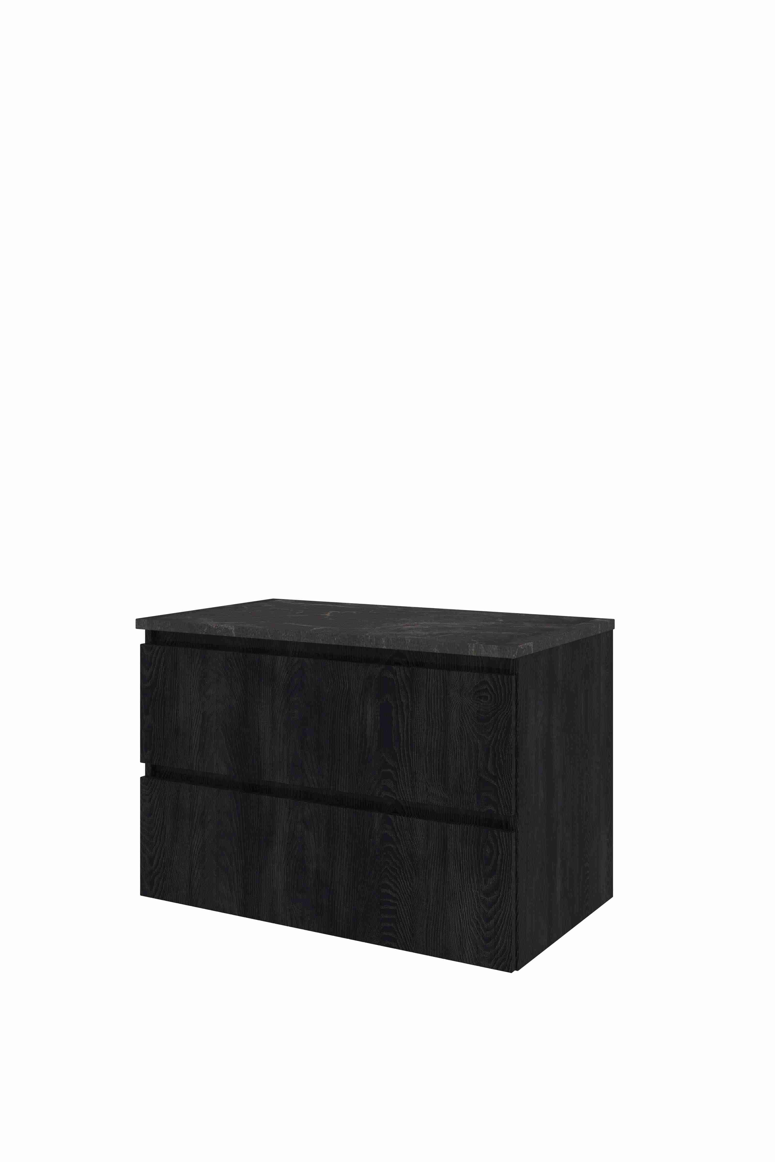 Proline Set Top afdekplaat hardsteen en onderkast sym. gefr. 1818952 Charcoal oak/Blue stone 800x460x540