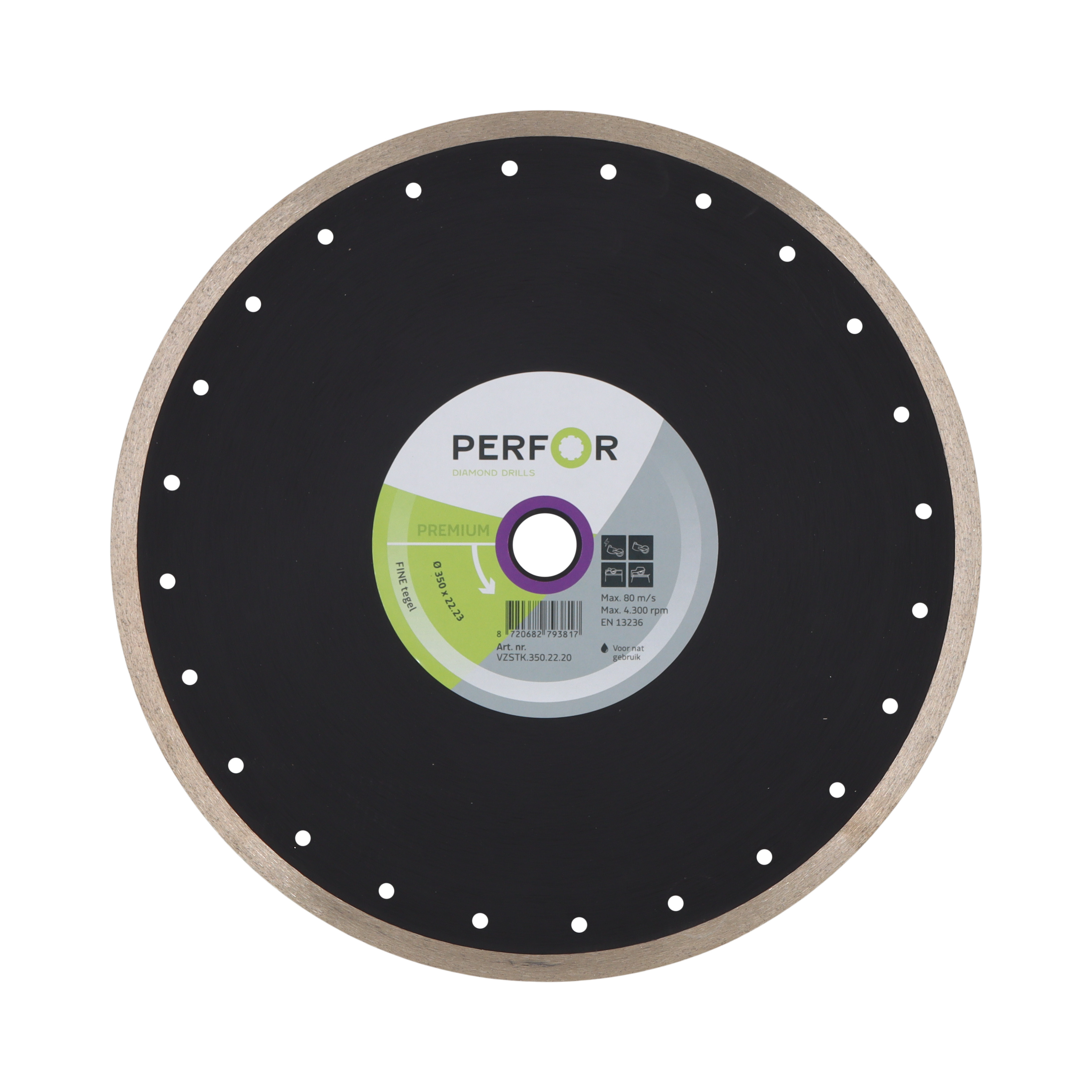 Zaagblad FINE tegel 350 asgat 22.23 VZSTK.350.22.20