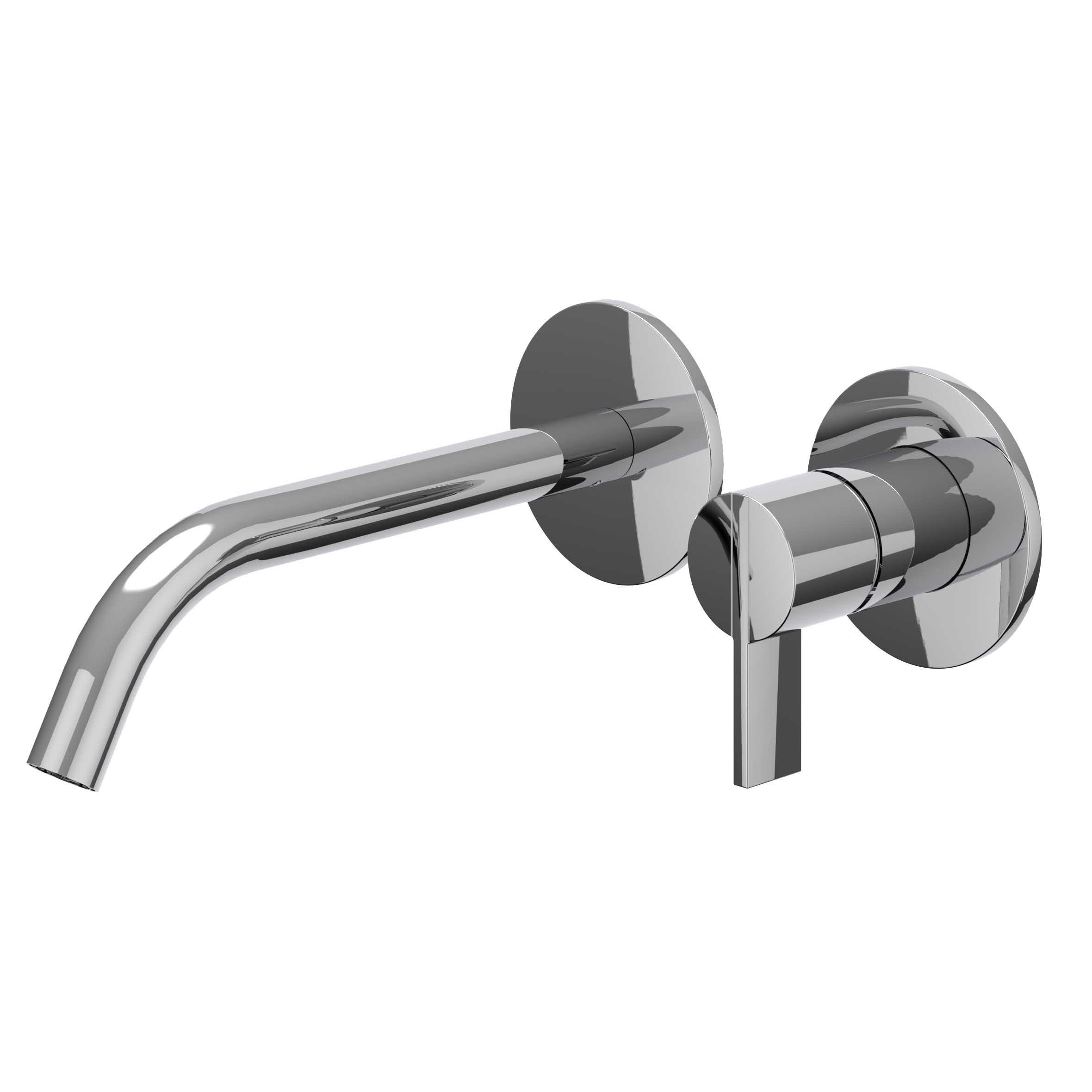 IVY Pact Wastafelmengkraan afbouwdeel 2-gats met gebogen uitloop 6101351 Chroom