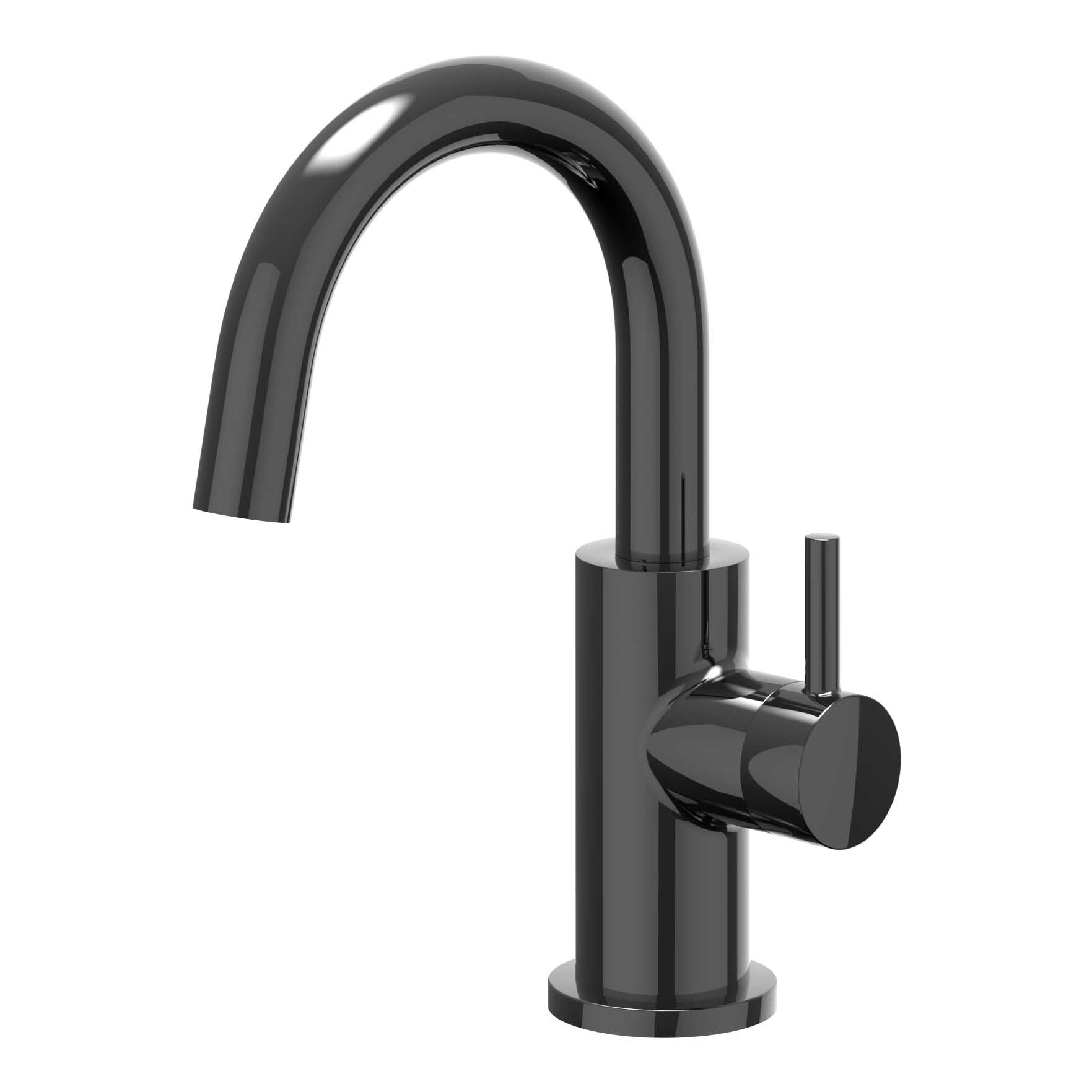 IVY Bond Fonteinkraan staand model met draaibare uitloop 6401157 Zwart chroom PVD