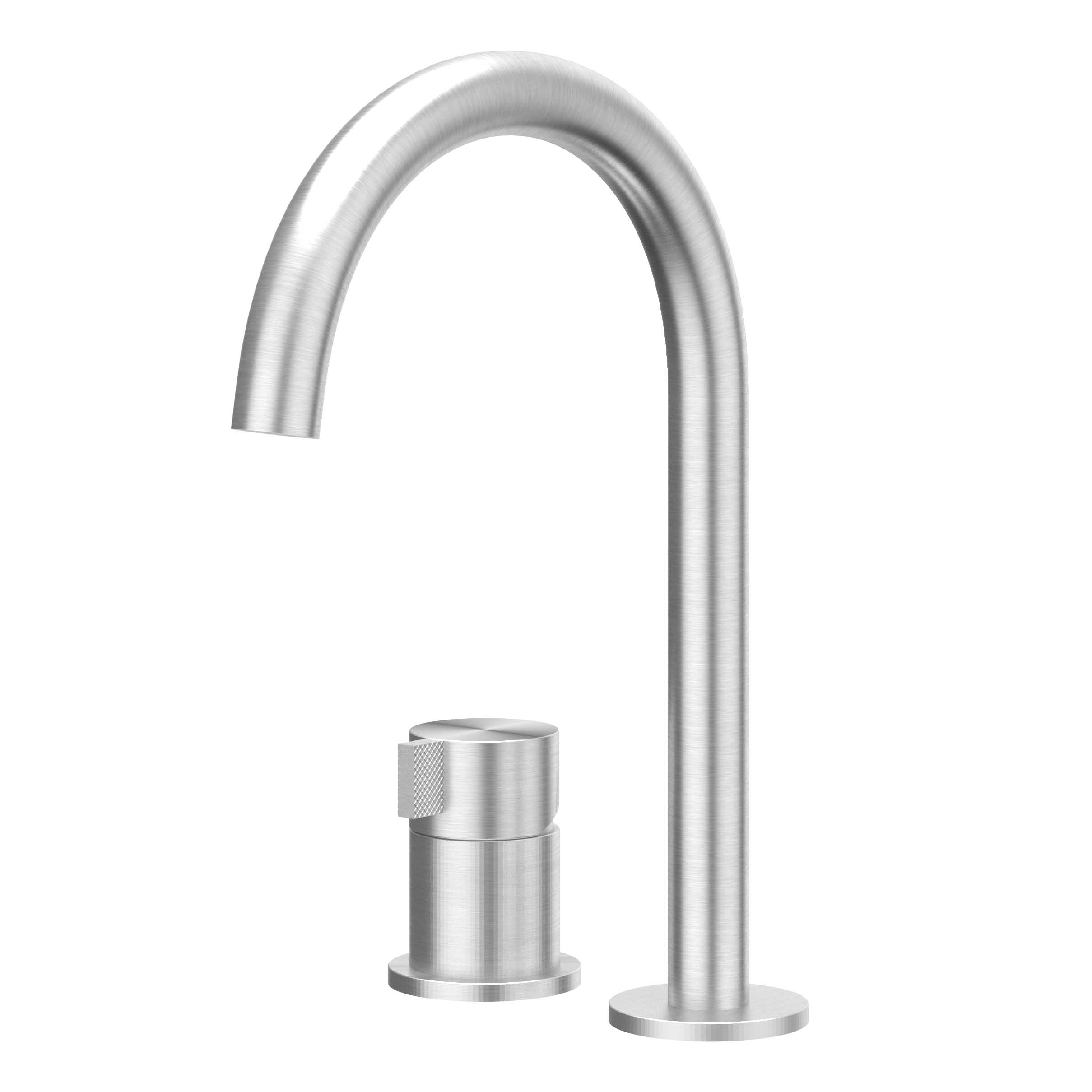 IVY Tribe Wastafelmengkraan 2-gats bladmontage met uitloop coldstart 6100511 RVS316 gebr.