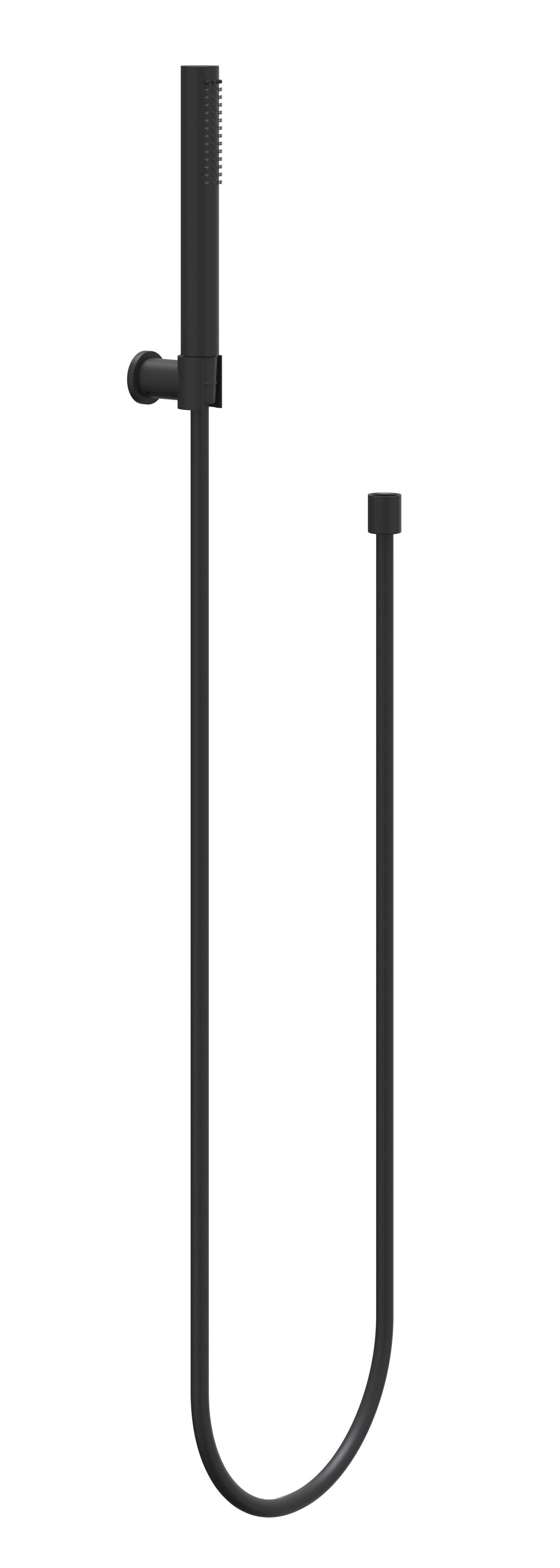 IVY Handdoucheset slang 150cm wandhouder en staafhanddouche 6901122 Mat zwart PED