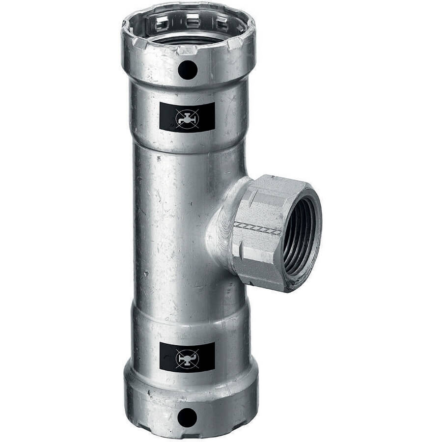 Viega Megapress Verloop T stuk 3/4x1/2bix3/4 695170