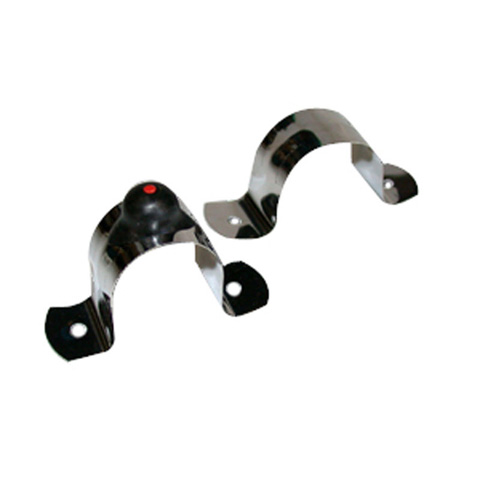 Valpijpbeugel m. knopje Roestvrijstaal