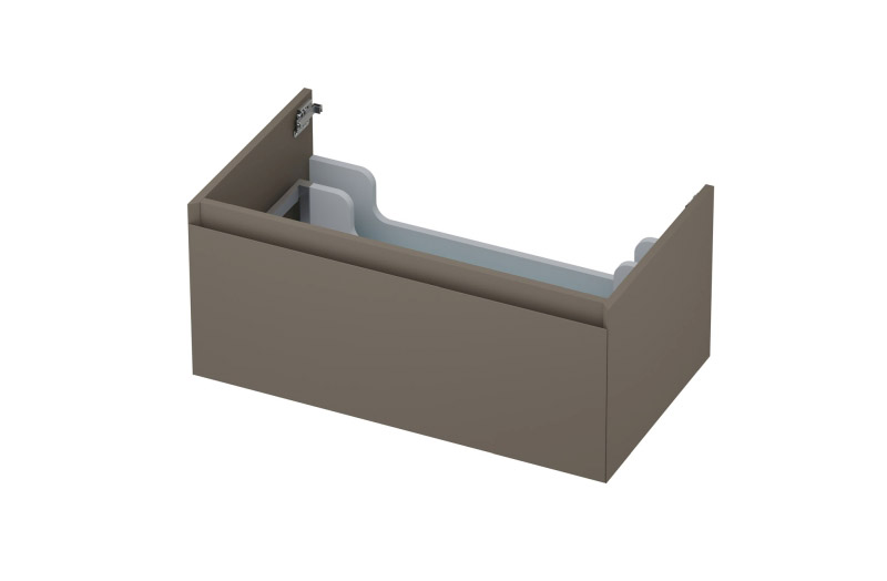 INK onderk. 1 lade greepl. gelakt 45gr 1240175 Mat taupe H350xB800xD450