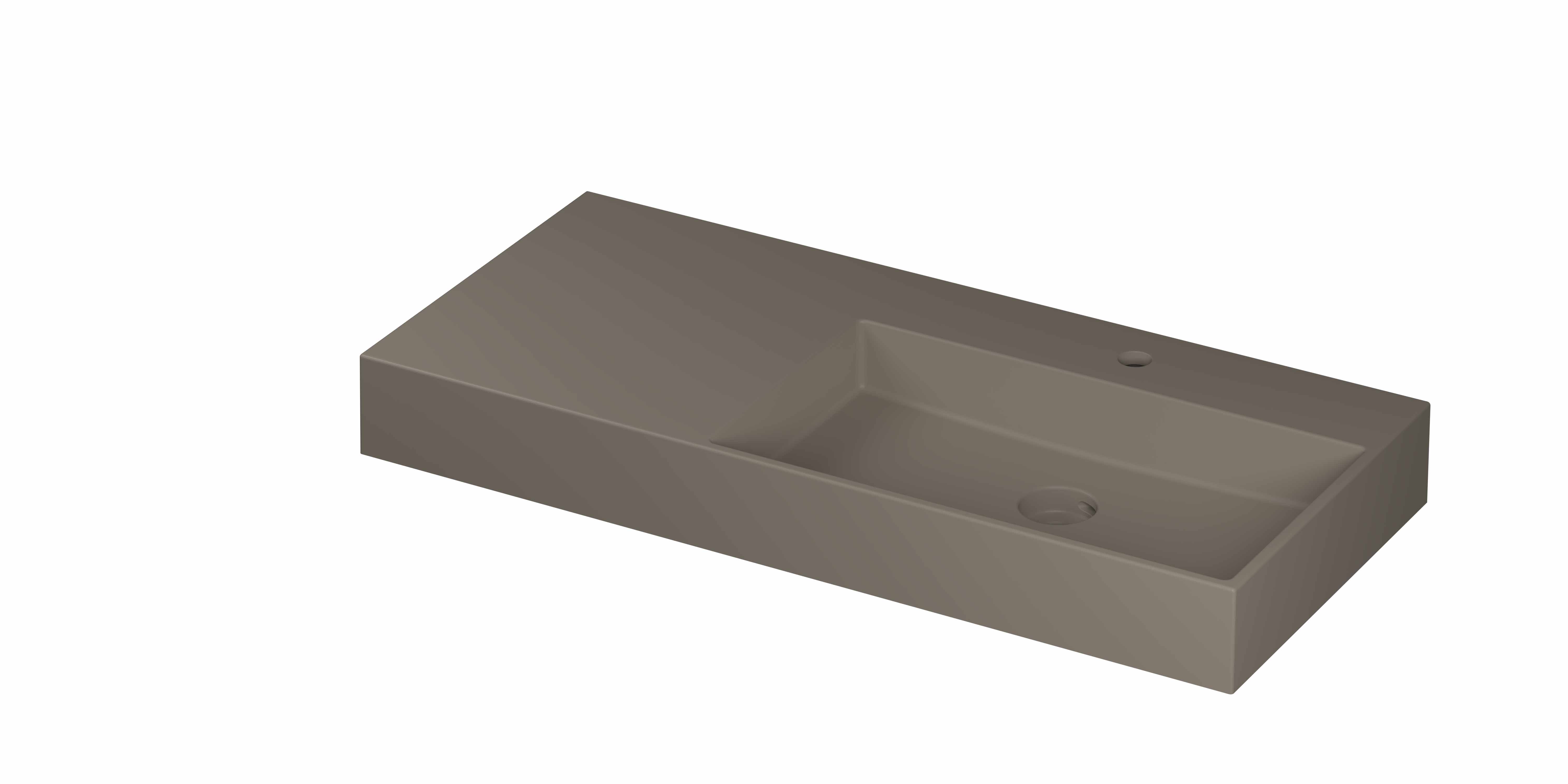 INK United wast. porselein rechts met 1 krgt. incl. keram. click plug en verb. overl. syst. 0206433 Mat basento 1000x450x110