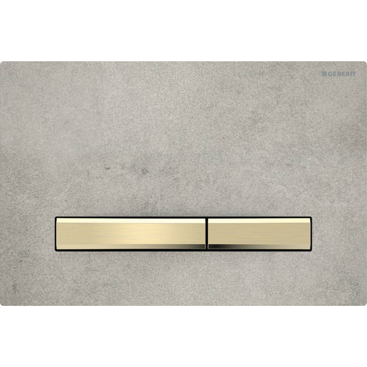 Geberit Sigma50 bedieningsplaat 2- toets square messing - betonlook 115.672.JV.2
