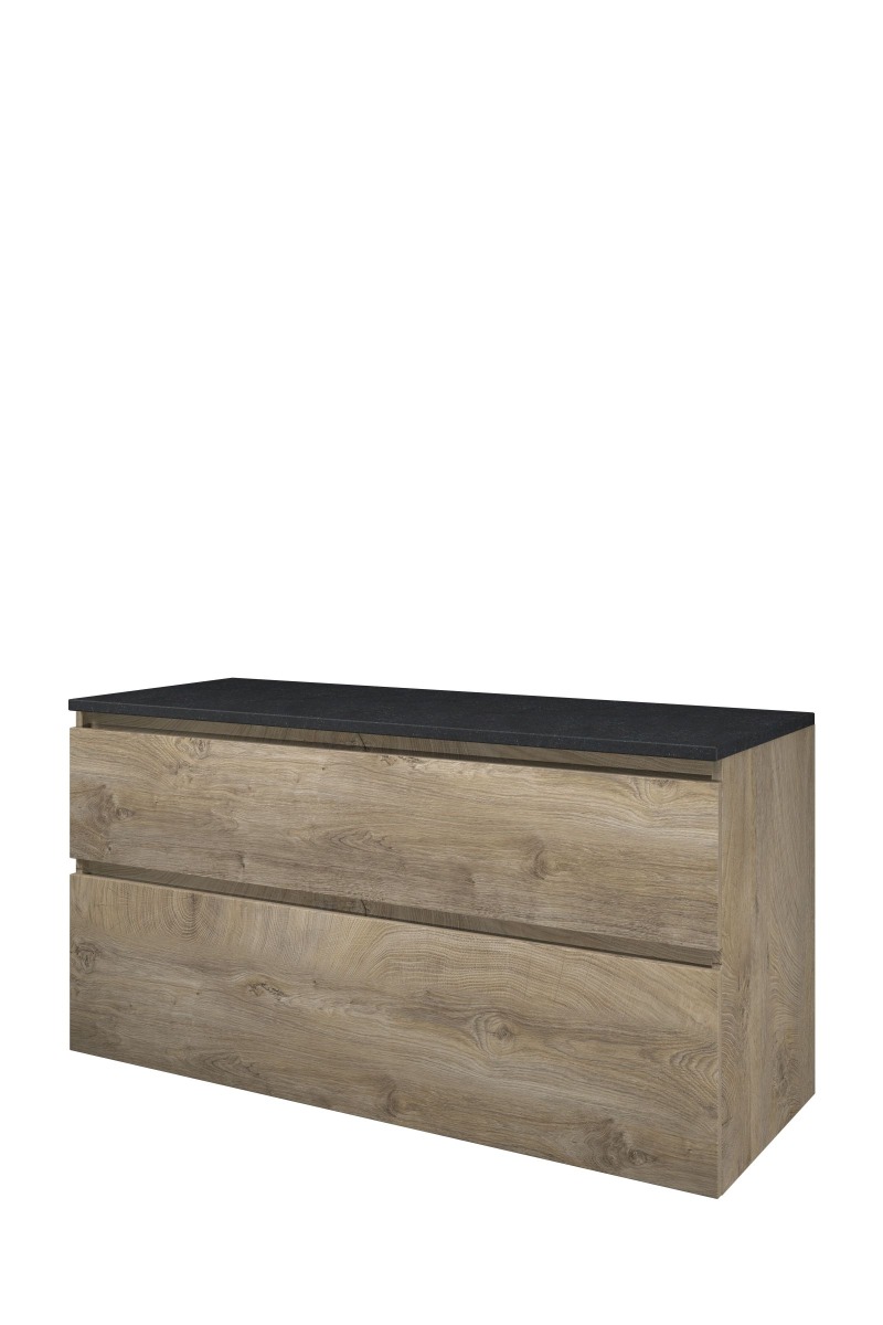 Proline Top afdekplaat hardsteen onderk. a-symm. H620xB1200xD460 Raw oak/Blue stone / 1817951