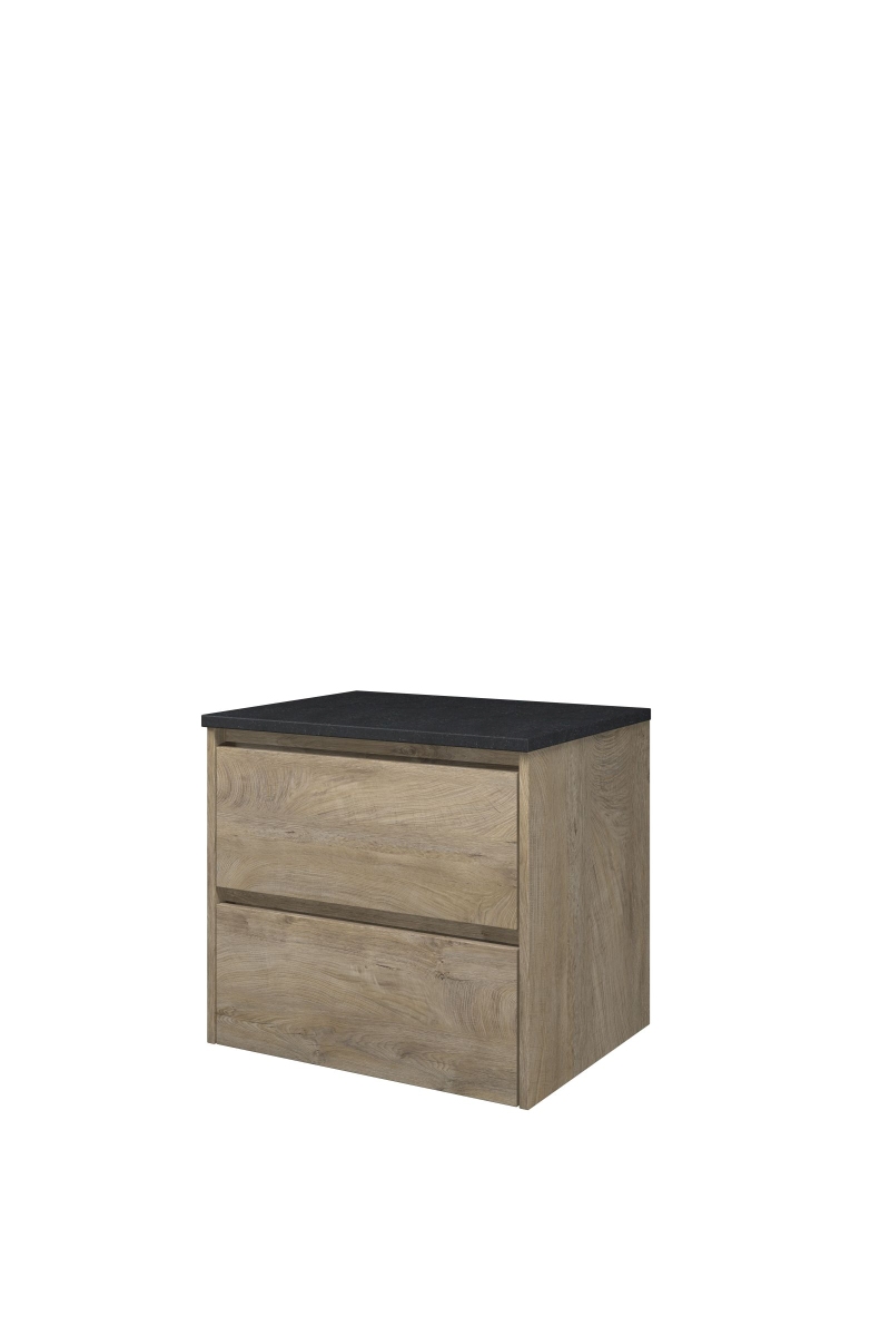 Proline Top afdekplaat hardsteen onderk. symm. H540xB600xD460 Raw oak/Blue stone / 1817851