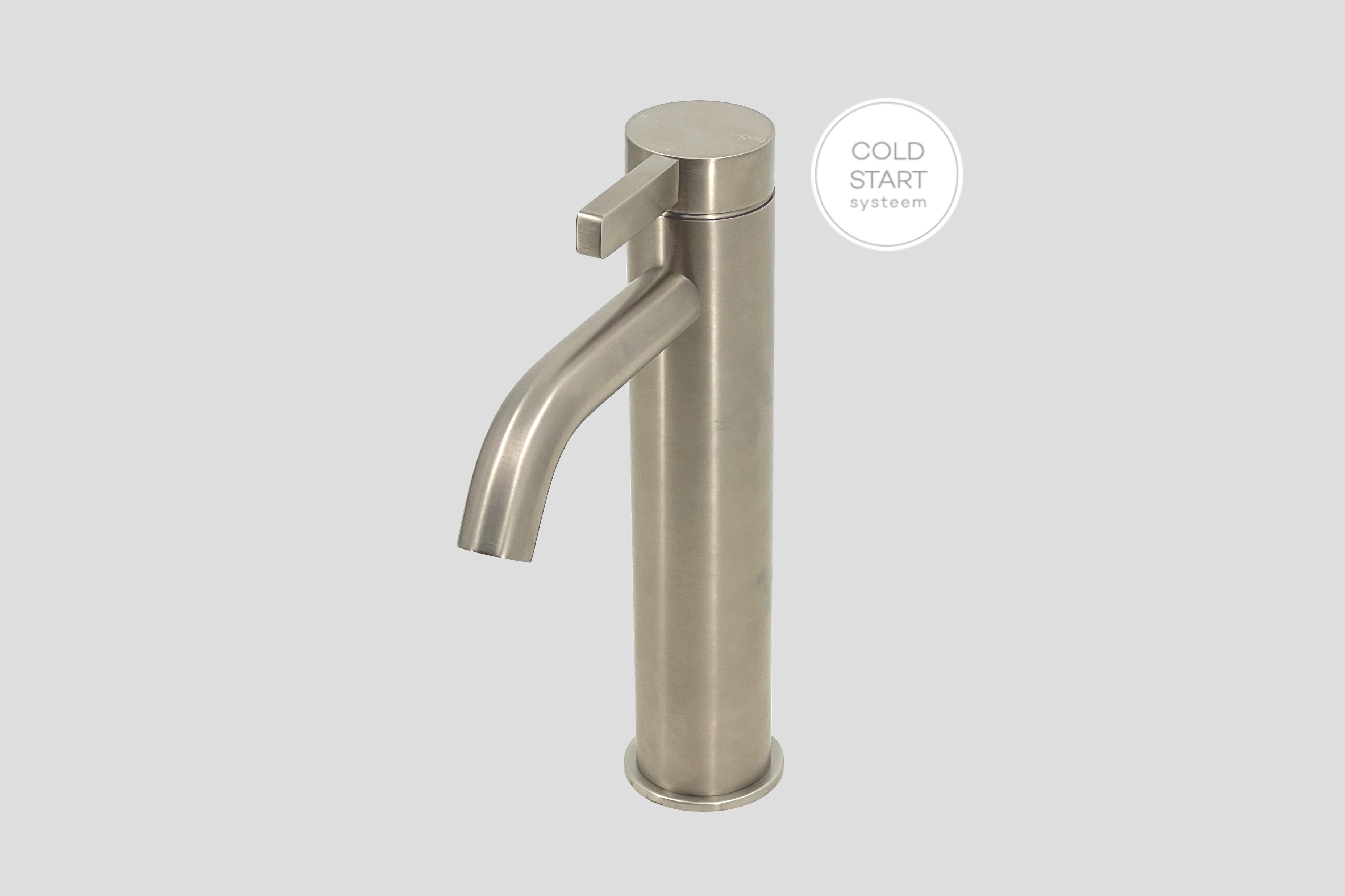 Lagoo Como Wastafelmengkraan medium CM1102BN Brushed Nickel