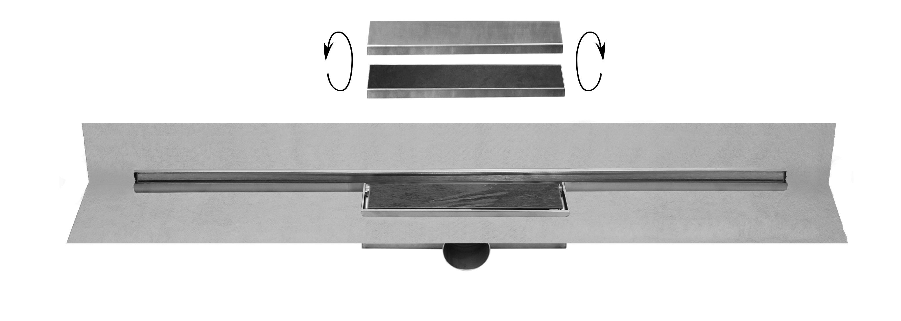 Easy Drain M-Line 120 cm complete set waterslot 30 M-Line-1200-30