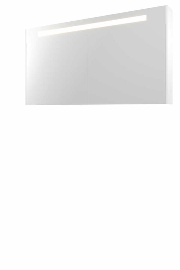 Proline sp.kast Prem. m. geint. Led 3 deuren H740xB1400xD140 Mat wit / 1809555