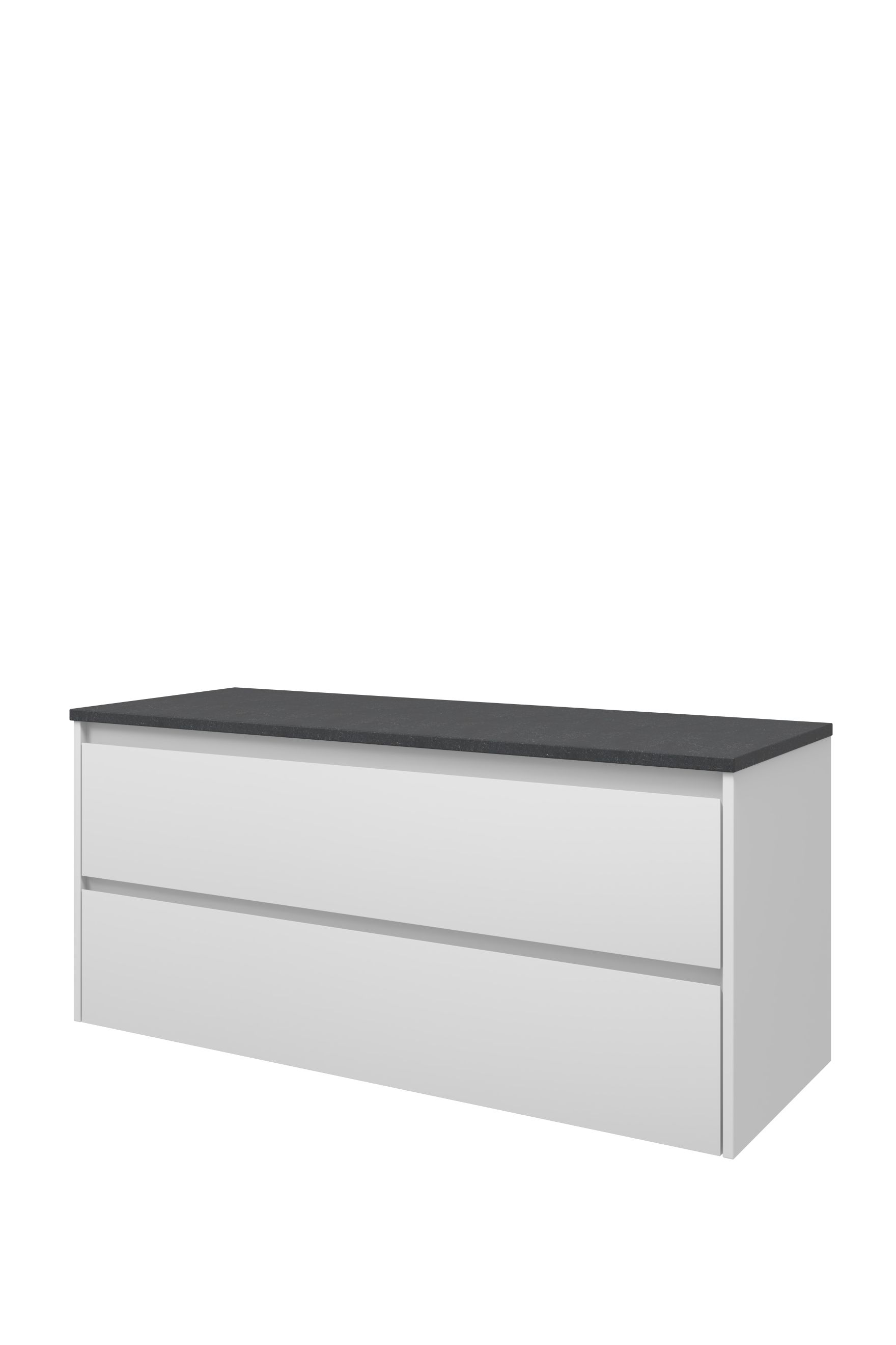 Proline Top afdekplaat hardsteen onderk. symm. H540xB1200xD460 Mat wit/Blue stone / 1817945