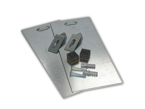 Spiegelbevestiging set onzichtbaar 12kg v. spiegels tot 1.6 m2