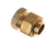 Messing 3 delige koppeling binnendraad 1/2x15