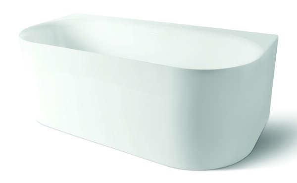 Luca Back to wall bad van acryl met overloop 170x80x60h LUPA1774 Glans wit