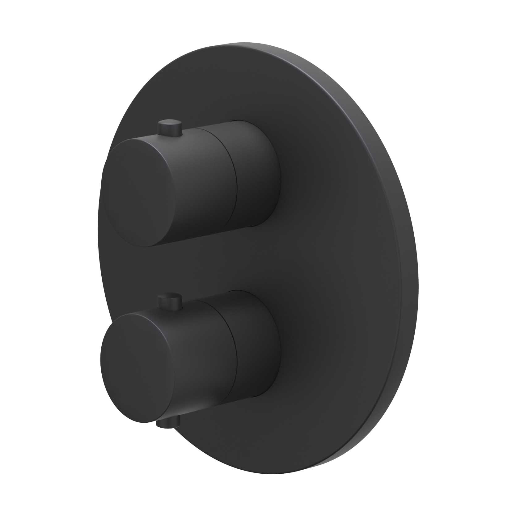 IVY Bond Afbouwdeel inbouwthermostaat met 3-weg stop-omstel 6201202 Mat zwart PED